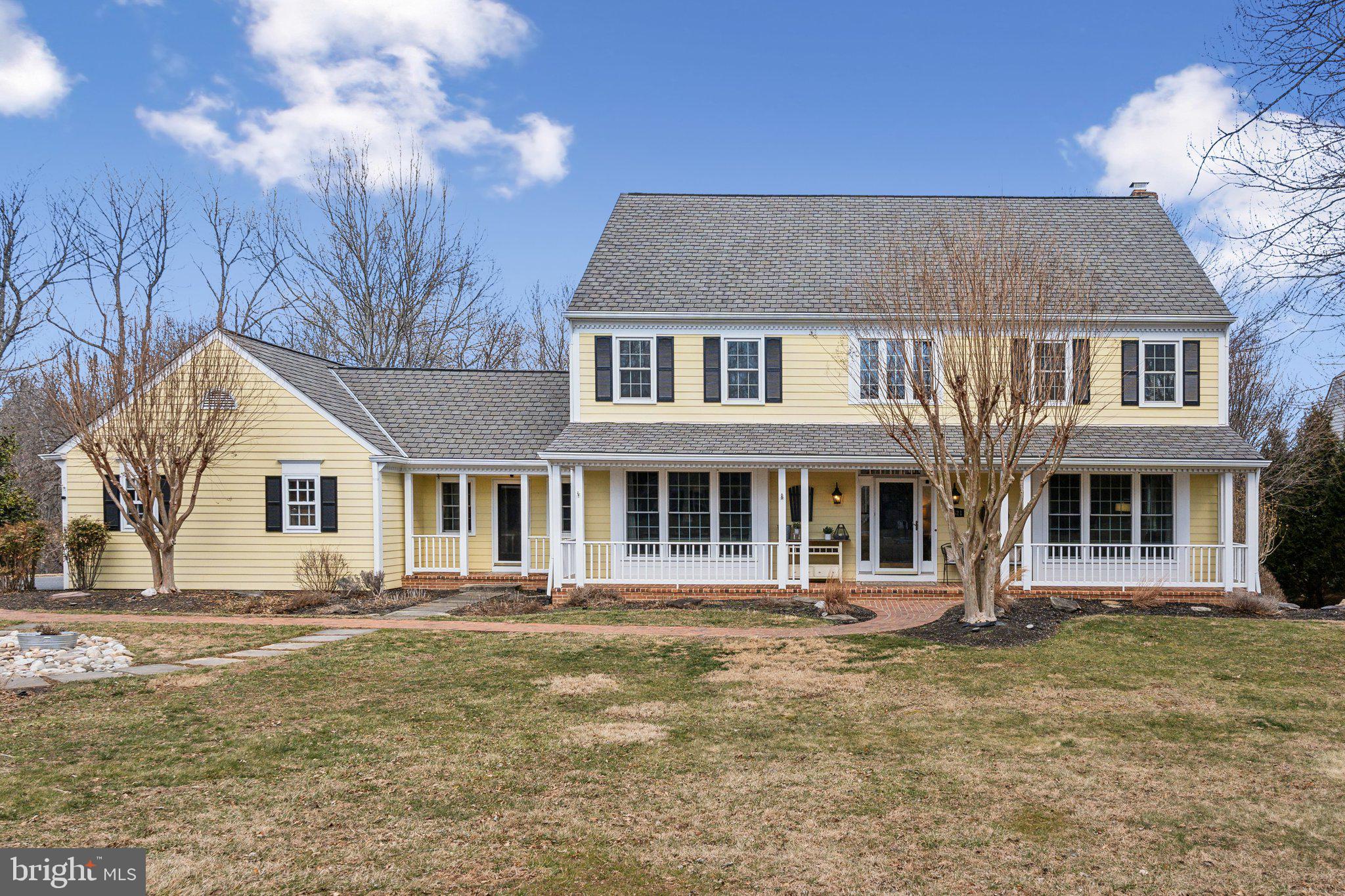 FALL IN LOVE WITH THIS PICTURE-PERFECT HOME nestled in the highly sought-after Haddonfield Community, set on 2 acres of stunning property. This exquisite residence boasts 5 bedrooms and 4.5 bathrooms, featuring a beautiful four-season sunroom with vaulted ceilings and custom wood beams, a charming front porch, a low-maintenance Brazilian hardwood deck, multiple patios, and an outdoor shower.
As you step into the foyer, you're greeted by the home's captivating charm, highlighted by gleaming hardwood floors and a two-story foyer, along with walls of windows that offer breathtaking views of the grounds. The upgraded gourmet kitchen is a chef’s dream, complete with a spacious center island, stone countertops, custom cabinetry, and a large breakfast room with a bay window that opens to the inviting family room, equipped with a wet bar, fireplace, and glass doors leading to the sunroom.
Host elegant dinner parties in the formal dining room or relax in the expansive living room. The main level study features custom built-ins and a separate exterior door that leads to the front porch. Conveniently located off the 3-car garage, you'll find a large mudroom with a brand-new front-loading washer and dryer.
On the upper level, the Owners' Suite offers two walk-in closets and a stunning spa-like bathroom for your ultimate relaxation. Three additional spacious bedrooms are upstairs, including one with a dual-entry bathroom and another with an en-suite bathroom and private deck. The walk-out lower level is perfect for entertainment, featuring two separate dens, a full wet bar, the home's fifth bedroom, a full bathroom, a gym area, and ample storage.
The meticulously landscaped outdoor grounds provide a tranquil, zen-like setting. With multiple decks, patios, and porches, this home is an entertainer's paradise, offering plenty of space for your future pool. Reflecting unparalleled craftsmanship and meticulous attention to detail, this residence combines beauty with livability. Every space serves a purpose, and each room invites you to make memories. Don’t miss the opportunity to own this stunning home!