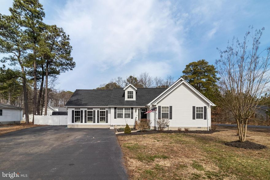 Introducing this beautiful 3 Bedroom 2 Full Bath Rambler in Leonardtown. Some updates in this beautiful home include new vinyl flooring throughout, the Roof was replaced in 2019, the appliances are less than 2 years old, the Heat Pump was replaced in 2020, and much much more!This home features a huge pantry in the kitchen, a huge laundry room with even more cabinets for storage, a beautiful living room with a wood stove, a huge dining room with a cathedral ceiling, and the master bedroom has a walk-in closet!! A true summer paradise awaits you out the back door. Cool off this hot summer in the pool! The pool liner and pump were just replaced 2 years ago. Tons of space for entertaining guests at the tiki bar or on the covered deck! The backyard is fully fenced in with vinyl fencing!