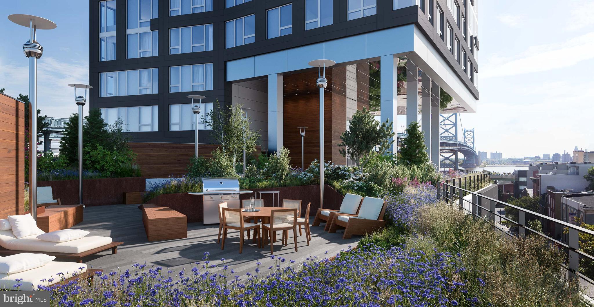 Bridge On Race is Philadelphia's only amenity-packed, LEED Gold boutique high-rise and offers thoughtfully-appointed apartments in a rental building designed for modern living in Old City. The architecture bridges the charm of Old City with modern design and amenities, tying classic aesthetics with considered, contemporary architecture. Bridge offers its residents a unique lifestyle with a plethora of services and amenities, such as an expansive 8,000 sf outdoor garden terraces with private grilling areas, a rooftop deck with the best views in Philadelphia, state of the art fitness center, resident lounge, and much more. ** Photos are of model units ** Pricing and availability subject to change on daily basis ** Parking may be available for additional fee **