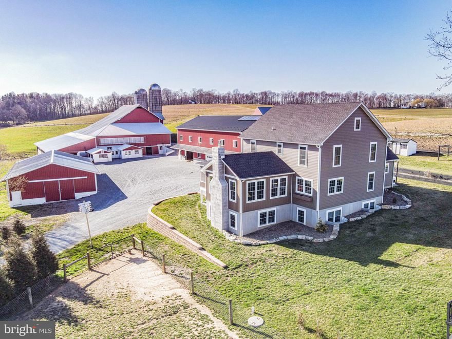 This is an incredible 58-acre dairy farm in Southern Chester County with newer home and multiple outbuildings! Outbuildings include 39x102 stable with attached 34x100 barn, 40x80 barn with garage and horse stalls on the first floor, 34x37 equipment shed, 36x68 barn with 8 calf hutches, and a 32x110 barn. The new farmhouse built in 2021 has 5 bedrooms, 2 full bathrooms, and full walk-out basement. The farm also features separate in-law quarters. This includes a 1-bedroom cottage, garage, and 1 stall horse barn. 52 acres are preserved and the remaining 6 is not in the farmland preservation!