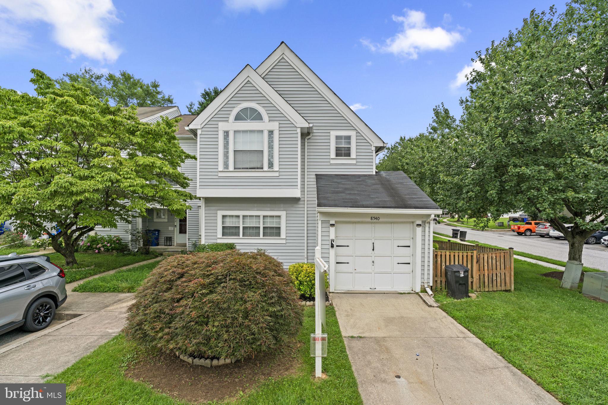 Beautifully maintained end-of-row townhouse offering 1,648 square feet, 3 bedrooms, 2 full baths, and 1 half bath, available for lease in desirable Wheatfield. Step inside to a welcoming foyer with a convenient powder room that leads into an open-concept main level. The spacious living room features a cozy wood-burning fireplace and sliding glass doors that open to the rear deck, creating an ideal flow for everyday living and entertaining. Adjacent to the living room is a dining area accented by a stylish chandelier, while the eat-in kitchen boasts upgraded countertops, a mosaic tile backsplash, stainless steel appliances, a versatile space perfect for casual dining or a writing station, and exterior access. Upstairs, you'll find three carpeted bedrooms and two full bathrooms, including a generous primary suite with soaring cathedral ceilings and a private ensuite bath. One of the secondary bedrooms is enhanced by elegant chair rail molding for added character. The finished lower level offers a large great room with a second wood-burning fireplace, a built-in bookcase, a laundry area, and a spacious utility/storage room. Outside, enjoy a deck with a built-in bench that steps down to a fully fenced side and backyard featuring two patio areas and thoughtful landscaping—ideal for outdoor gatherings or quiet relaxation.