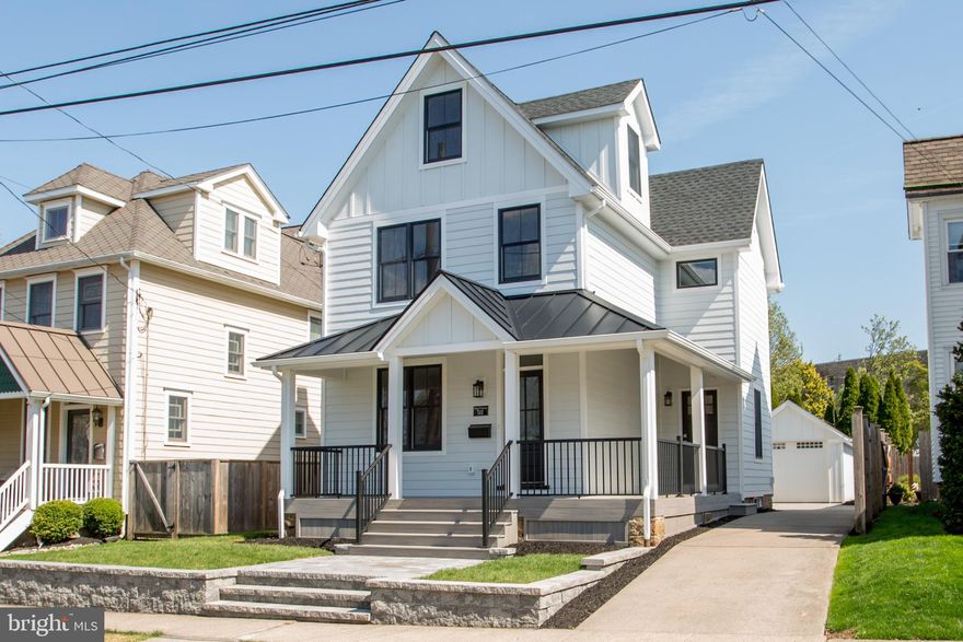 Welcome to the Anna M. Barnes House- Circa 1901! This 1,900-square-foot home is located in the heart of Historic Doylestown Borough. A new addition and complete renovation of the home has just been completed. The front of the home is accessed by a new stone paver walkway that leads to a charming, covered wraparound porch. The first floor has an open floor plan featuring high ceilings, a formal living room, dining room, mud room, laundry, half bath, and a new expansive kitchen complete with brand new stainless steel Kitchen Aid appliances, Quartz countertops, an oversized island, natural gas cooktop with a stainless steel hood, double oven, wine fridge, and large pantry. Upstairs are 3 spacious bedrooms with new ceiling fans and a full bath in the hallway. The master suite has 2 walk-in closets and plenty of natural light. The master bath is an oasis, with a double sink, luxurious soaking tub, large walk-in shower, and heated flooring.The third floor offers a bonus room that can be used as a playroom or home office. A dry, well-lit basement houses the mechanicals and has plenty of room for storage. The outside of the house has new siding, a new roof, new downspouts, new landscaping, a freshly renovated one-car garage, and a private fenced-in yard that is perfect for entertaining. This gorgeous home is far from Doyle Elementary, Lenape Middle School, Central Bucks West High School, the YMCA, and Doylestown Hospital. Take a short stroll to many restaurants, bars, shops, the County Theater, and cultural events that Doylestown Borough is known for. This forever home is ready for your immediate occupancy! This is a rare opportunity to buy a home in the heart of Doylestown Borough that mixes historic charm with virtually a new home!
