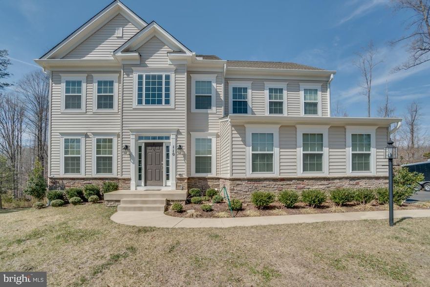 Welcome home to this exquisite home in Stafford, VA, situated on 3 acres of privacy. This stunning home which offers many builder upgrades to include beautiful hardwood floors throughout the first level and a four-foot extension for an added sunlight-filled sunroom overlooking the beautiful backyard. The stunning gourmet kitchen with 2 islands and stainless steel appliances makes this home a kitchen connoisseurs dream. You will not be disappointed with this beautiful, well-maintained home. Come See it before its gone!