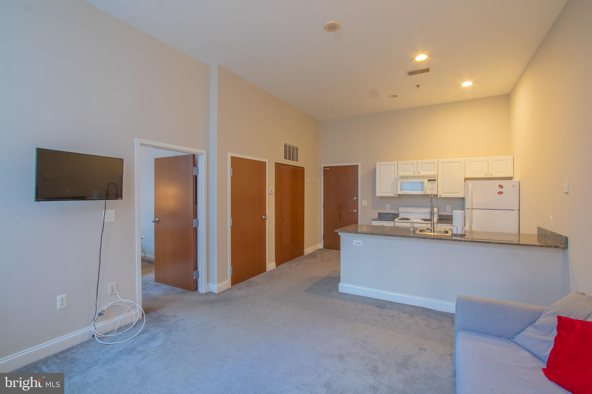 *Available NOW!*
Welcome to unit 702W at The Victory Building! This spacious 1-bedroom 1-bath condo in the heart of Center City Philadelphia boasts a blend of historic charm and modern elegance. Features include: Open-concept layout with high ceilings. A gourmet kitchen equipped with large countertops and classic stylish cabinetry. A well-sized bedroom with an ensuite full bathroom with tile finishes and modern fixtures. Residents enjoy premium amenities such as a 24-hour doorman for receiving packages, an on-site fitness center, high-speed elevator, Laundry on each floor, and easy access to public transportation, shopping, and dining hotspots like Reading Terminal Market and Rittenhouse Square. Live steps away from Jefferson University and Hospital, Cultural Landmarks, and more!
Lease Terms: Generally, 1st month, and 1 month security deposit due at, or prior to, lease signing. Other terms may be required by Landlord such as last month’s rent upfront. $65 application fee per applicant. Electric & Gas are included in monthly rent, tenant responsible for cable/internet and $10/mo technology fee. Water is a flat monthly fee of $60. $25 service fee plus cost of the air filter will be charged quarterly for routine air filter replacement. Landlord Requirements: Applicants to make 3x the monthly rent in verifiable gross income, credit history to be considered, no evictions within the past 5 years, and must have a verifiable rental history with on-time rental payments. Exceptions to this criteria may exist under the law and will be considered. Cosigners will be considered.
*Unit comes with furnishing included in the photos
*Pet’s Permitted; Cats or Dogs OK – Maximum of 1 Pet, $500 nonrefundable pet fee