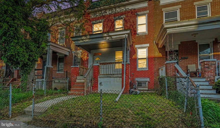 4 bedrooms • Granite kitchen • Fenced backyard • Rental income potential • Near Edmondson Ave corridor

Brick townhome in Baltimore’s Edmondson Village area offering four bedrooms and approximately 1,408 sq ft of interior space across multiple finished levels. The main level includes a spacious living and dining area with updated flooring and an updated kitchen featuring granite countertops, tiled backsplash, white cabinetry, and white appliances. The layout provides defined living spaces and multiple bedrooms that can accommodate a variety of uses including office, workspace, or storage areas.

Recent improvements include newly installed main-level windows and a recently replaced gas line, providing updated systems within the home. Generously sized bedrooms are located on the upper levels along with a full bathroom. The property also includes a fenced rear yard that provides outdoor space suitable for seating, gardening, pets, or storage.

The property has been an investment property for 19 years and has generated consistant reliable income. 

Located near the Edmondson Avenue corridor with convenient access to neighborhood services, shopping, and public transportation. Nearby amenities include Mary E. Rodman Elementary School (approximately 0.1 mi), Edmondson-Westside High School (approximately 0.7 mi), Gwynns Falls / Leakin Park trail access (approximately 0.8 mi), Edmondson Village Shopping Center (approximately 0.9 mi), Westside Shopping Center (approximately 1.0 mi), and multiple transit stops along Edmondson Ave (approximately 0.1–0.2 mi).