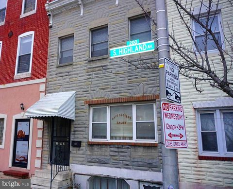 Townhouse For Sale - 242 S Highland Avenue<br/> BALTIMORE, MD 21224