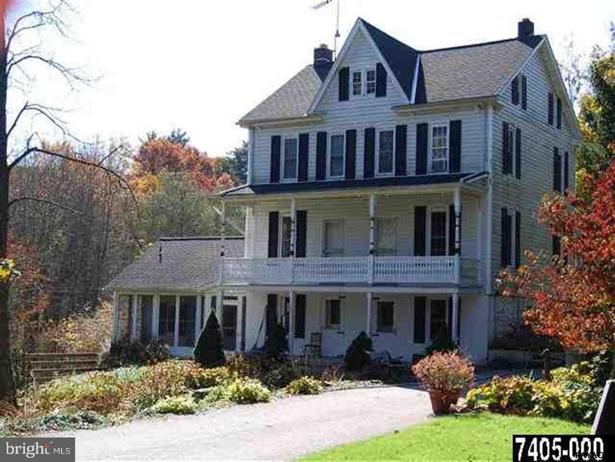 Bring your imagination for the next 100 years! History and nature combine to create a lovely homestead. Original Summer kitchen is now connected. Lower level can be the hub of activity. Formal rooms up + walkup attic. Newer tilt windows, HW floors, roof, siding. Large barn, smoke house, gardens, and picnic area overlooking the stream. So much room inside and out.