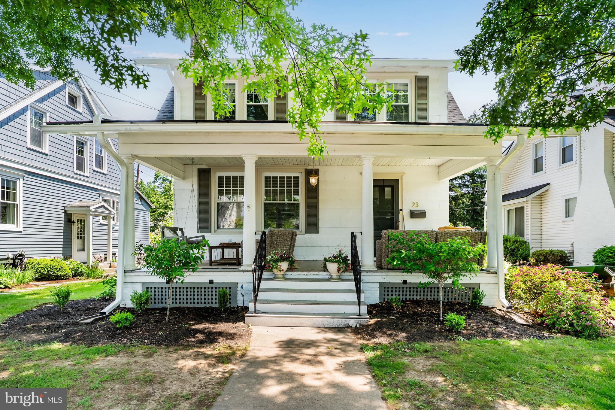 Check out this updated home nestled in the delightful borough of Camp Hill! You will be charmed from the time you drive up! Lovely covered front porch opens to a light and bright living room, large enough to hold all your furnishings. Hardwood floors grace throughout. Cooking will be fun in the updated modern kitchen with SS appliances, island and quartz counters. The adjacent dining room offers a separate coffee room/counter storage space. Convenient and large 1st floor laundry is a plus! You’ll appreciate the main level half bathroom too! Four bedrooms and a full bath complete the 2nd level. Entertaining and relaxing will be a welcome time at the end of the day on the professionally pavered patio. This spot overlooks a large level backyard with mature shrubs and trees. Walk to all Camp Hill has to offer, coffee, restaurants, shopping and more. Don’t delay-call now!