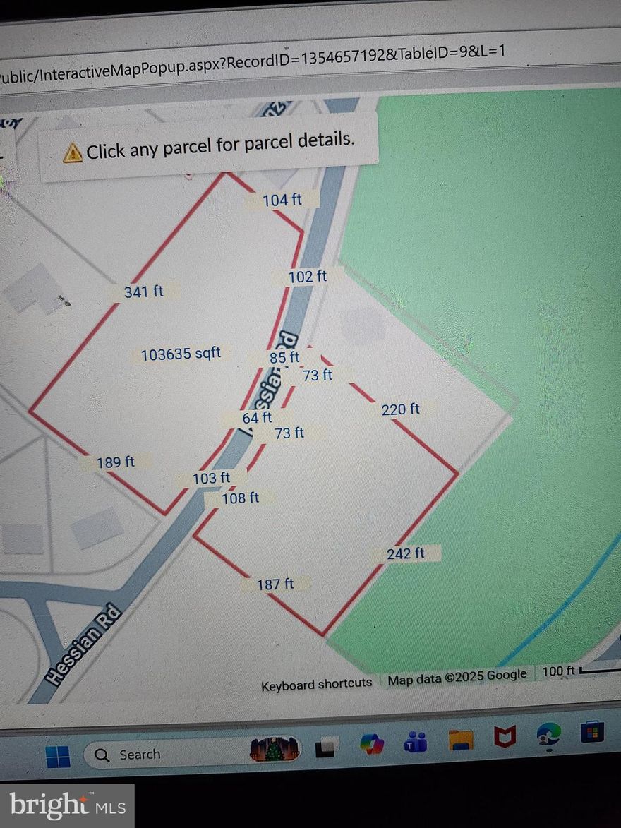 Beautiful Wooded Vacant 2+ Acre Lot located on Both Sides of Hessian Road (Address is Trooper Rd) but Hessian Road bisects the two parts almost equally. The upper or North part is Zone R-1, Lower or South is zoned Preservation, currently—possible subdivision potential.