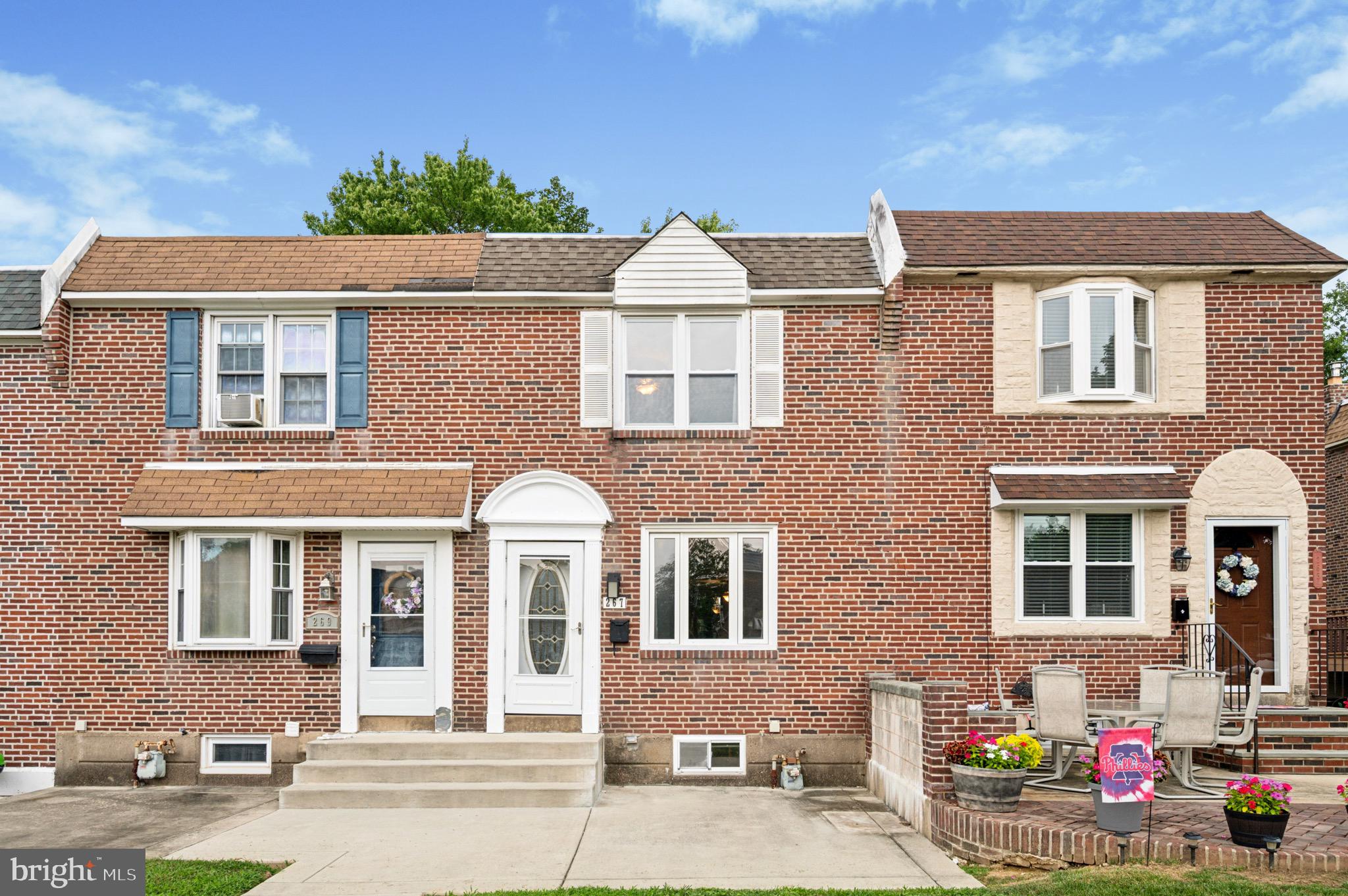 Welcome to 267 Gramercy Dr, Clifton Heights—a classic Westbrook Park gem where vintage charm meets quiet suburban living. This 1949-built brick townhouse offers 1,152 sq ft of comfortable space with 3 bedrooms and 1.5 baths in a functional two-story layout. Enjoy morning coffee or evening chats on the welcoming front patio before stepping inside to a main level ready for your personal touch—new floors throughout will instantly elevate the space. The living and dining areas offer a warm, inviting flow, perfect for everyday living or entertaining. Upstairs, you’ll find three bedrooms and a beautifully updated full bath, giving the home a nice blend of character and modern convenience. The full basement is a blank canvas—ideal for a playroom, entertaining space, or whatever suits your needs—complete with a half bathroom and walk-out access to the back alley. Perfectly located just steps from Westbrook Park Elementary and minutes from shopping, dining, and major routes, this home combines location, potential, and charm—ready for its next chapter.