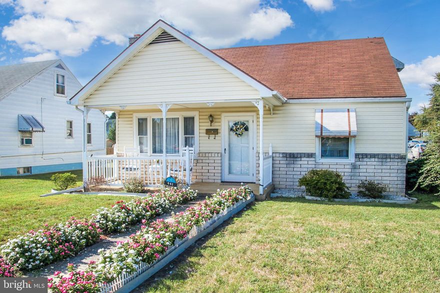 DON'T MISS THIS LOVELY CAPE COD IN MOVE-IN CONDITION THAT HAS BEEN LOVINGLY CARED FOR OVER 60 YEARS, THE ROOF HAS ARCHITECTURAL SHINGLES AND WAS REPLACED ABOUT 15 YEARS AGO, SIT ON THE QUITE AMPLE FRONT PORCH OR THE LARGE COVERED REAR PORCH ON THE PATIO,  THE LARGE LIVING ROOM HAS A WOOD-BURNING FIREPLACE AND ALL THE ROOMS WITH CARPETING HAVE WOOD FLOORS UNDERNEATH, ALL THE WINDOWS HAVE BEEN UPDATED AND REPLACED WITH VINYL-TILT ONES, THE KITCHEN IS EAT-IN WITH A TABLE SPACE AND HAS LOTS OF COUNTERS AND CABINETS, THE PRIMARY BEDROOM IS QUITE SPACIOUS AND MOST OF THE ROOMS HAVE CEILING FANS, THERE IS A FORMAL DINING ROOM JUST OFF THE KITCHEN  AND IT EXITS TO THE LOVELY REAR COVERED PATIO WHICH OVERLOOKS THE PERFECT BACKYARD FOR RECREATION OR PLAY.  THERE IS A STARCASE TO THE FINISHED ATTIC THAT CAN BE USED FOR A THIRD BEDROOM. OFF THE KITCHEN IS THE STAIRCASE TO THE PARTIALLY FINISHED BASEMENT AND THE LAUNDRY AREA AND THERE IS AN OUTSIDE EXIT. THERE IS NATURAL GAS FOR THE KITCHEN STOVE SO CHANGING OR UPDATING THE HEATING SYSTEM WOULD BE QUITE EASY. THE SELLER REALLY WANTS TO SETTLE IN HAGERSTOWN AND THE PROPERTY IS IN EXCELLENT CONDITION BUT SHE IS SELLING AS-IS. HAGERSTOWN CITY HAS LIMITED 6.875% FINANCING WITH A $7500 GRANT THAT DOES NOT NEED TO BE PAID BACK IF LIVED IN FOR 5 YEARS AND NO PAYMENTS ON IT AND THE STATE HAS A 10K GRANT.