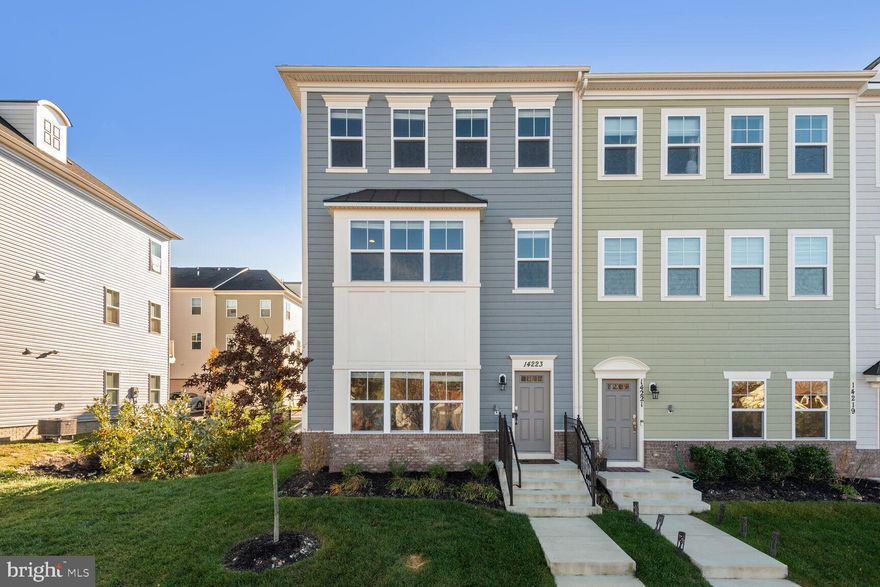 Like new end-unit 4 bedroom, 3.5 bathroom luxury townhome located in highly sought after Travilah Station community. Entrance on the ground floor with large bedroom and full bathroom and access to the 2-car garage. Open concept main level with beautiful upgraded countertops, stainless steel appliances, peninsula and a large island - great for entertaining. Plenty of cabinet space and dedicated pantry.  Dining room next to kitchen leads to the sliding doors to the rear deck. Expansive and bright living room. End unit offers extra windows that offer plenty of natural light.  Powder room on main level. Primary suite on the upper level has private bathroom with a spa like shower and large walk-in closet.  Two more generously sized bedrooms share the full hallway bathroom. Washer/Dryer located on the upper floor.  Hardwood floors and recessed lighting throughout. Smart Thermostat. Conveniently located near groceries, shops, restaurants, I-270, I-370, ICC, Darnestown Rd, Great Seneca Hwy and other major routes. Built in 2021 and in amazing condition. Professionally managed. Online application. $50 application fee per adult occupant. Excellent credit required.