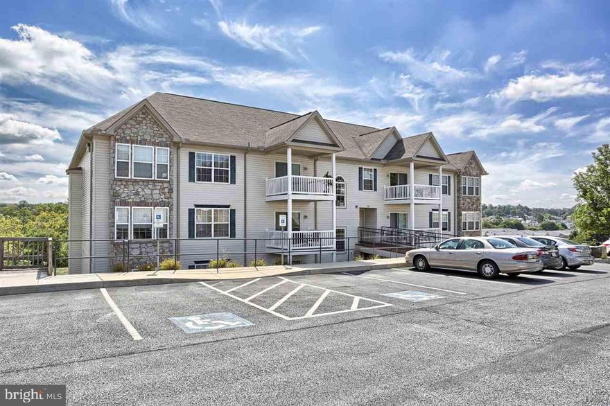 Maintenance free condo!  Great location in Southern York County.  Enjoy the condo on the main level w/2 BR & 2 FB.  Living room open to dining area & kit to incl. appliances.  Master bedroom with full bath & walk in closet w/shelving.  Laundry rm & over 1100 sq ft and ready for a new owner.  Min. to i83 & MD!