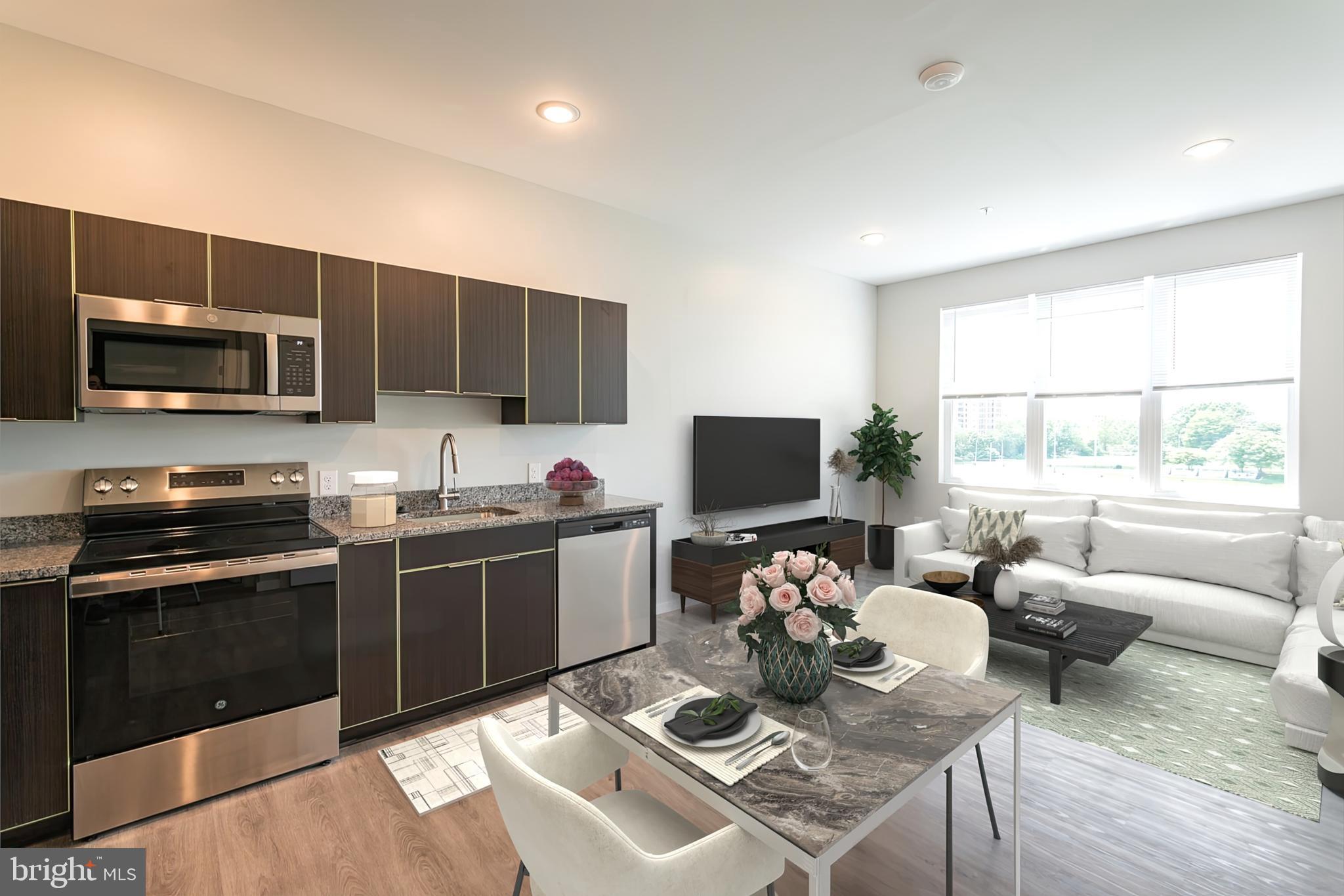 Available NOW!
Welcome to 'Powelton West' at 4124 Haverford Avenue! Located in the blossoming University City neighborhood of Philadelphia this beautiful brand new apartment community is the latest addition to the new construction boom around the world class Drexel and UPENN universities and features 51 luxury rental apartment homes. All units showcase design driven high end finishes, abundant space and access to excellent communal amenities - as well as Central Air/Heat and In-Unit Washers/Dryer combo units. Upon entering any of the apartment homes you are welcomed with an abundance of natural light flowing through large windows in the open-concept kitchen, living space and bedrooms. Kitchens are equipped with plenty of countertop and cabinet space, modern tile backsplashes, stainless steel appliances, and gorgeous hardwood flooring throughout. Generous living areas host large windows and plenty of space for your furniture or home office space. Bedrooms will comfortably fit a queen sized bed and offer plentiful closet space! The stunning bathroom spaces feature designer tile in the tub/shower combos beautifully accenting the finishes throughout this space. Finally, on top of it all, the building offers numerous high-quality amenities such as a gym, pet-wash station, bike room, package room, and a spacious communal roof deck with a sweeping view reaching all the way to the center city skyline! Conveniently located close to everything University City has to offer, including UPENN, DREXEL, Fairmount Park, The Philadelphia Zoo, Area Highways, Public Transit & tons of local hip cafe's, restaurants, and breweries. Don’t miss your opportunity to be a part of this exceptional apartment community. Schedule a tour with our agents today and discover your new haven in University City!
Lease Terms: Generally, 1st month, and 1 month security deposit due at, or prior to, lease signing. Other terms may be required by the Landlord, such as last month’s rent upfront. $65 application fee per applicant. Electricity, gas (if applicable), cable/internet, and a $10/mo. technology fee. Water is a flat monthly fee of $60. A $25 service fee, plus the cost of the air filter, will be charged quarterly for routine air filter replacement. Landlord Requirements: Applicants to make 3x the monthly rent in verifiable gross income, credit history to be considered, no evictions within the past 5 years, and must have a verifiable rental history with on-time rental payments. Exceptions to this criteria may exist under the law and will be considered. Cosigners will be considered.
*Price reflects the net effective rent after a 1 month credit is applied to a 12-month lease at $1,450/mo.
*Pets are conditional on owner’s approval and may require an additional fee, Cats & dogs are $50 / monthly per pet, if accepted.
*Listing photos are of multiple units in the building. Finishes will match, layouts may vary slightly.