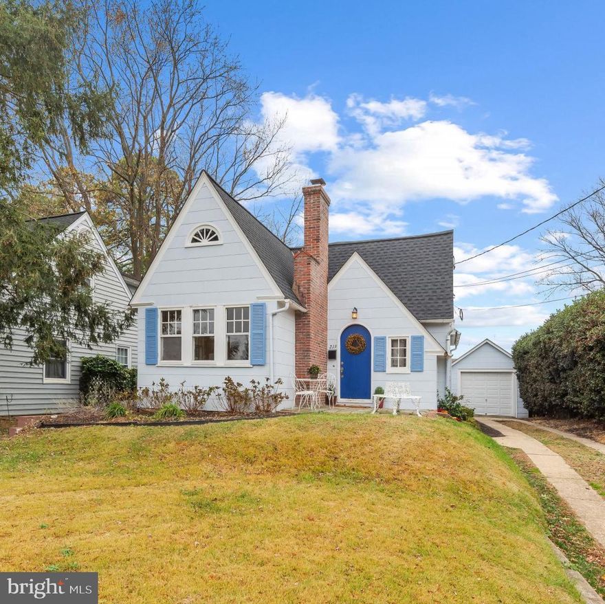 BUYERS LOAN FELL THROUGH. BACK ON MARKET. Discover this enchanting 2 BR, 3 level Gingerbread Cottage in the heart of popular Homewood! A rare Sears 1929 kit home, it has been lovingly restored to showcase its historic charm, featuring original hardwood floors throughout, plaster walls, curved archways and a wonderfully preserved eat-in Kitchen complete with banquet booth. The main level offers an inviting flow: a separate Family Room with built-ins and rear entrance, a Living Room with refurbished gas fireplace and a formal Dining Room that leads into the cozy, character filled Kitchen equipped with 5 burner stove and double oven. All great entertaining spaces! Storage is exceptional, with an oversized attic brimming with potential and a fully waterproofed lower level. The storybook appeal continues outside with a distinctive rounded front door featuring its original hardware.  Detached garage has loads of potential for entertaining space. There is also an unfinished attic SF providing for tons of storage or finish it off for additional living space.  Located just steps to the Naval Academy Stadium and a short walk to the free Park Place shuttle,  this home offers unbeatable convenience. Homewood provides easy access to West St., the public Library, and all the dining, shopping and cultural offerings of Downtown Annapolis. A true gem with historic charm, thoughtful updates and an ideal location.