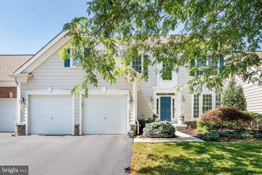 Turn the key to begin your next chapter in this elegant move-in-ready home! Whether you are looking to downsize or need room to grow, this elegant townhome offers a unique blend of comfort, space and versatility that fits seamlessly with a variety of lifestyles. Located in the desirable Springton Pointe Woods Community, this home makes a striking first impression with its beautifully landscaped entry, inviting front porch and classic exterior. Step inside to the dramatic two-story foyer, with an open floor plan, ideal for entertaining. Thoughtful architectural elements, including detailed millwork, nine-foot ceilings, wainscoting, crown molding and gleaming hardwood flooring, add warmth and sophistication.  A formal living room is to your right and a spacious dining room to your left. A private study is located off the entry as is a powder room and coat closet. Straight ahead is the family room with a corner gas fireplace and wall of sun-filled floor-to-ceiling windows. The adjoining gourmet kitchen showcases beautiful quartz countertops and a herringbone patterned marble-tiled backsplash. The abundant cabinetry, large island and brand new appliances are every chef’s dream. Casual dining is a delight in the breakfast nook, enhanced by a built-in serving buffet and cabinets for added functionality.This area will surely become the hub of the house for all gatherings! Step outside onto the recently renovated, maintenance-free composite deck with integrated lighting in the porch railing, added for ambiance and safety. Generously scaled, the deck accommodates a dining table and chairs for eight, casual seating and a grill.  Enhanced by a privacy wall and mature trees, this tranquil outdoor space creates a picturesque setting for enjoying summer evenings. A laundry room with a new washer and dryer, utility sink and storage closet is off the kitchen as is the convenient entry to the two-car garage. Upstairs, the luxurious primary suite offers a dedicated sitting area with a gas fireplace and built-in book/display cases, with a wall of windows. A tray ceiling and oversized walk-in closet elevate the space, creating a relaxing retreat you will look forward to at the end of the day. The ensuite bath is done in neutral tiles, featuring a soaking tub, double sink vanity, toilet room and shower stall. A hall bath with a tub and two other spacious bedrooms with generous sized closets are located on this floor, along with a hall linen closet. Neutral carpet is throughout the second floor. The finished basement is perfect for a media room, playroom or home gym. A fourth bedroom with a full-sized bathroom with a tub is a bonus. A separate space houses all utilities for the home which includes a newer dual-zoned HVAC system and hot water heater. There is ample space for storage. Living in Springton Pointe means no worries of lawn maintenance/landscaping, snow removal, trash removal and exterior maintenance. All are included with a reasonable monthly HOA fee. This home features a brand-new roof. You will be ideally located with convenient access to the vibrant shops, restaurants and hotels of Newtown Square and Ellis Preserve. Enjoy close proximity to major commuting routes and nearby destinations including West Chester, Media, and Paoli with easy access to the airport and Center City. Are you ready to make this turn-key home yours? Do not hesitate to make an appointment today!