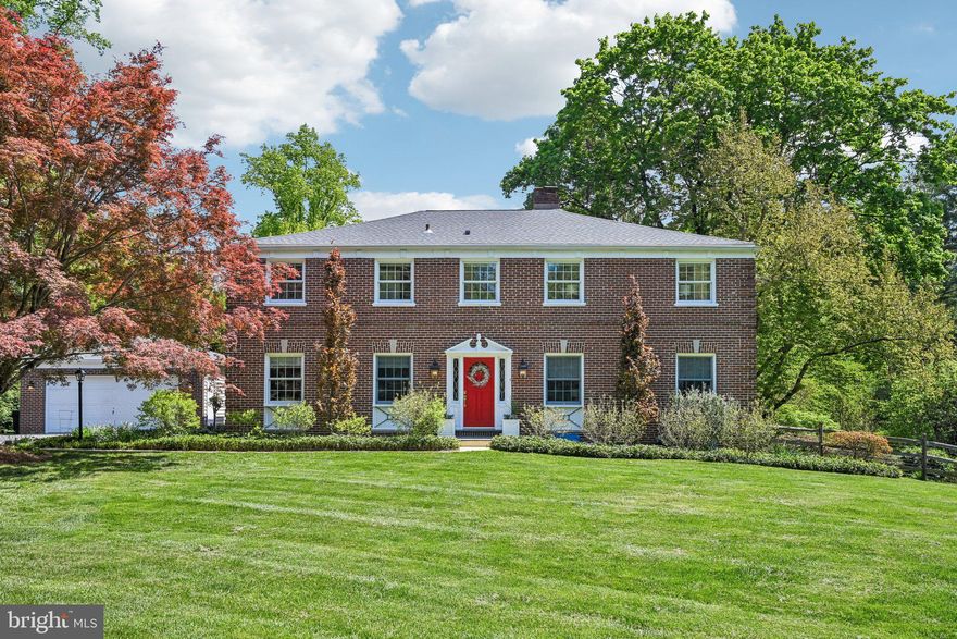 263 S Roberts Rd, also known as 801 S Vauclain Road, is a classic brick center hall colonial that pairs timeless architecture with tasteful recent updates.  Offering 4 bedrooms and 3.5 baths, the home combines a traditional floor plan with comfortable, well-proportioned living spaces suited to both daily life and entertaining.  The handcrafted kitchen and all bathrooms have been updated since 2019, plus a new roof installed in 2024.  The custom paneled family room boasts handsome built-in shelving, while the living room features a gas fireplace that adds an inviting focal point.  Central air provides year-round comfort, and the attached screened porch off the main living areas allows for quiet mornings or relaxed evenings.  The unfinished basement provides excellent storage and has a “wine cellar” that was originally purpose built for flower bulbs.  The detached 2-car garage offers additional shed space and EV charging. The rear yard is fenced for furry friends.  Set on nearly an acre in Bryn Mawr (Radnor Township), the expansive grounds are complemented by nearby walking trails through the cul-de-sac.  Convenient to two of SEPTA's lines and all that Bryn Mawr has to offer with its fabulous shops and restaurants!