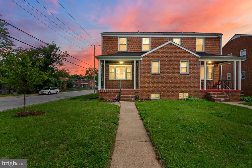 Welcome to this newly renovated 3 bed 1.5 bath home on a wonderful corner lot!  On the inside, the main floor features gleaming hardwood floors, a brand new kitchen w/ stainless steel appliances & quartz countertops. Spacious formal LR and separate dining room, renovated powder room, and lots of natural light. The upper level features 3 bedrooms and a beautiful bathroom.  The lower level features a bathroom rough-in, laundry, utilities and lots of space for storage or to add rooms. On the outside, this home features a covered front porch, a fenced-in backyard and a large shed! Schedule your private tour today!