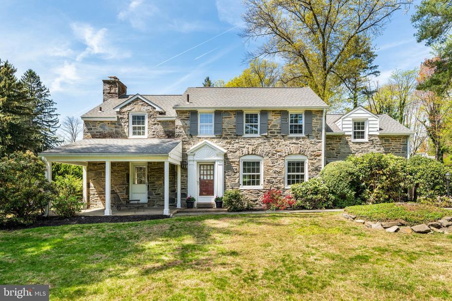 Bring your personal touches to this classic 5 BR, 3.2 bath stone Colonial on a large, 1.5 acre lot in the heart of Penn Valley. The hard part has been done for you--the seller opened up walls to create a two-story addition in 1986 which added a huge family room directly off the kitchen on the main level, and two additional bedrooms plus one bath upstairs. Other notable features of this classic stone colonial include a main-floor den/study, main floor laundry room, 2-car detached garage, covered front porch, powder rooms on both the main floor and in the finished lower level, and tons of storage throughout, including 3 linen closets and 3 coat closets, All of this together with a 1.5 acre lot on one of Penn Valley's most desired streets--with easy access to the city, the Main Line, and great Lower Merion schools--offers endless opportunity to make this home the home of your dreams!