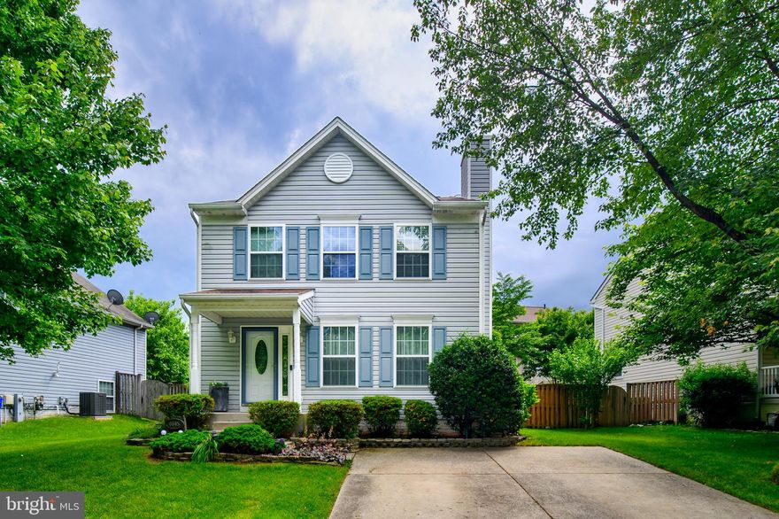 Outstanding single family home conveniently located near shopping, recreation and commuter routes.  This home is filled with upgrades including hardwood floors on the main level.  The spacious kitchen boasts on-trend white cabinets, granite countertops, custom backsplash and stainless steel appliances and opens to a large dining area with a bay window for great natural light.  The casual living room on the main level offers crown molding, chair rail and a wood burning fireplace.  The upper level features three bedrooms including a primary bedroom with cathedral ceilings, private bath and two double closets.  The remodeled hall bath features an upgraded vanity and custom tile work.  The finished lower level offers a large rec room with luxury vinyl plank flooring and crown molding.  Relax on the low maintenance deck overlooking the well landscaped, fenced back yard.  Peace of mind comes with many recent  mechanical updates including a new natural gas furnace and AC in 2024, new natural gas water heater in 2024, new washer and dryer in 2024, roof in 2013. Solar panels and a power purchase agreement with Tesla offer cost savings and great environmental benefits!