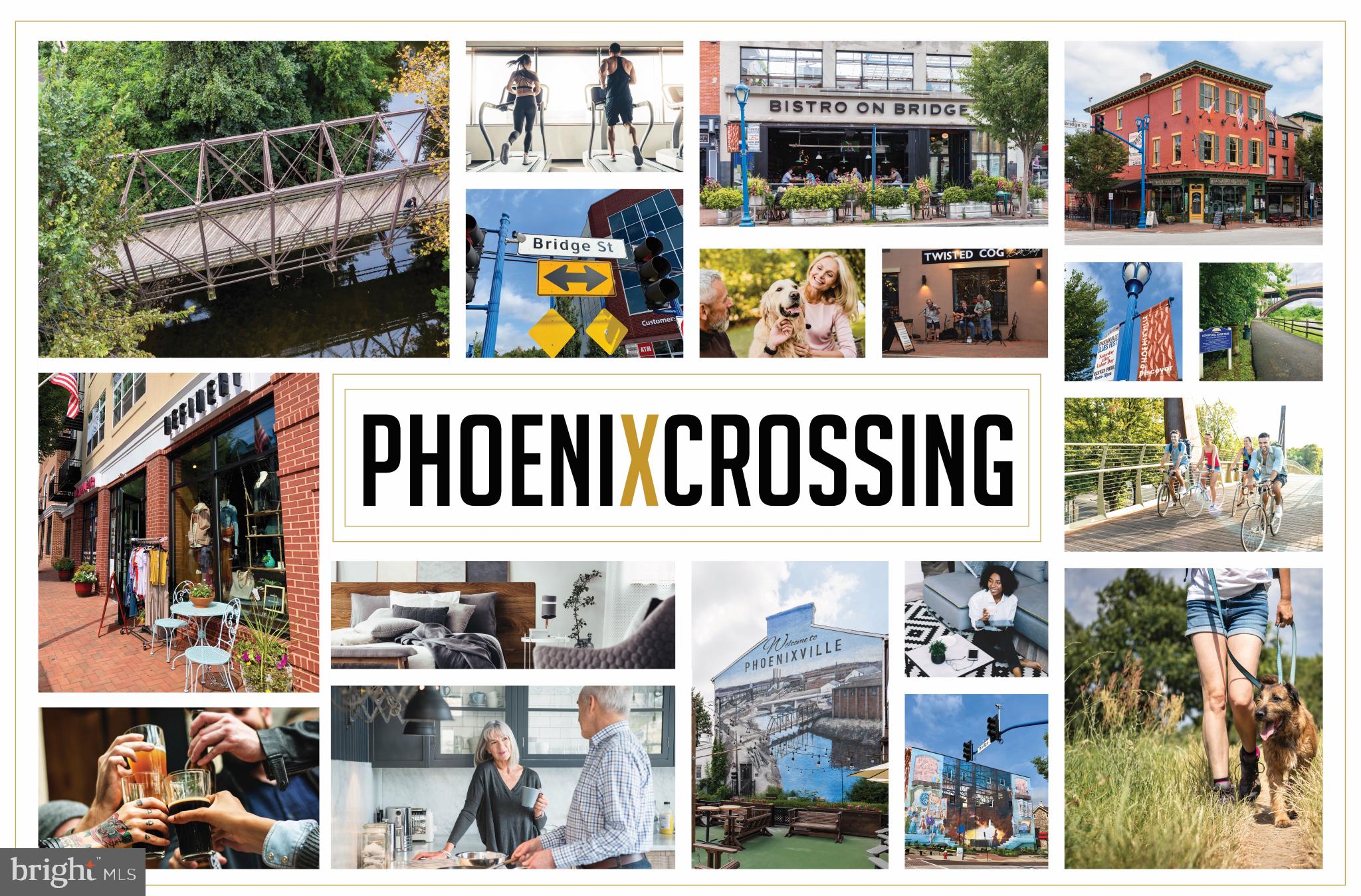 Discover Phoenix Crossing, a highly sought-after new luxury condominium community offering 23 impeccably designed residences in the heart of Downtown Phoenixville. This one-of-a-kind development seamlessly blends sophisticated urban living with the charm of a vibrant suburban community, creating an unparalleled lifestyle opportunity.
Each thoughtfully crafted home features soaring 10-11 ft ceilings, oversized windows, and stunning panoramic views that bathe the space in natural light. The gourmet kitchens are appointed with custom cabinetry, upgraded countertops, and premium stainless steel appliances, making them both stylish and functional. Modern, designer bathrooms boast sleek finishes, contemporary vanities, high-end fixtures, and frameless glass showers, offering both elegance and efficiency. In-unit washer/dryer and elevator access add to the effortless convenience of Phoenix Crossing.
Beyond your private sanctuary, Phoenix Crossing offers dedicated parking and ground-floor retail, enhancing the ease of everyday living. Step outside and find yourself within walking distance of Phoenixville’s best restaurants, breweries, coffee shops, and boutiques. Indulge in local favorites like Iron Hill Brewery, Bistro on Bridge, and Black Lab Bistro, or catch a show at the historic Colonial Theatre.
For outdoor enthusiasts, the Schuylkill River Trail—just steps from your door—invites endless biking, jogging, and nature walks, while Valley Forge National Park is only a short drive away.
Phoenix Crossing is more than a home; it’s a remarkable living experience in one of the most sought-after neighborhoods. Don’t miss your chance to own a piece of this exceptional new development.
