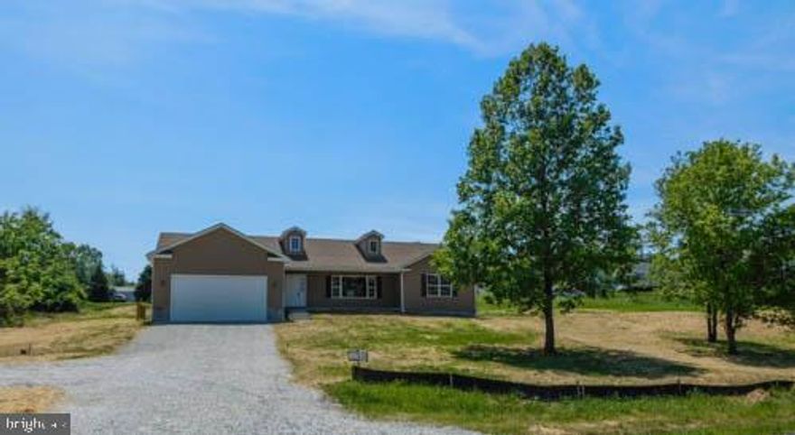 NEW CONSTRUCTION!! The home is complete, except for appliances, so YOU GET TO PICK what you want (allowance included in price). Lovely 3Bed/2Bath Rancher w/LARGE BEDROOMS, WALKIN CLOSETS, a 2-car garage & a HUGE full basement. LOTS OF STOREAGE. House sits on a gently sloping 1.03-ACRES with beautiful MOUNTAIN VIEWS and NO HOA. Low profile Septic. Quiet, friendly neighborhood.  MOTIVATED SELLERS!  ALL reasonable offers considered.