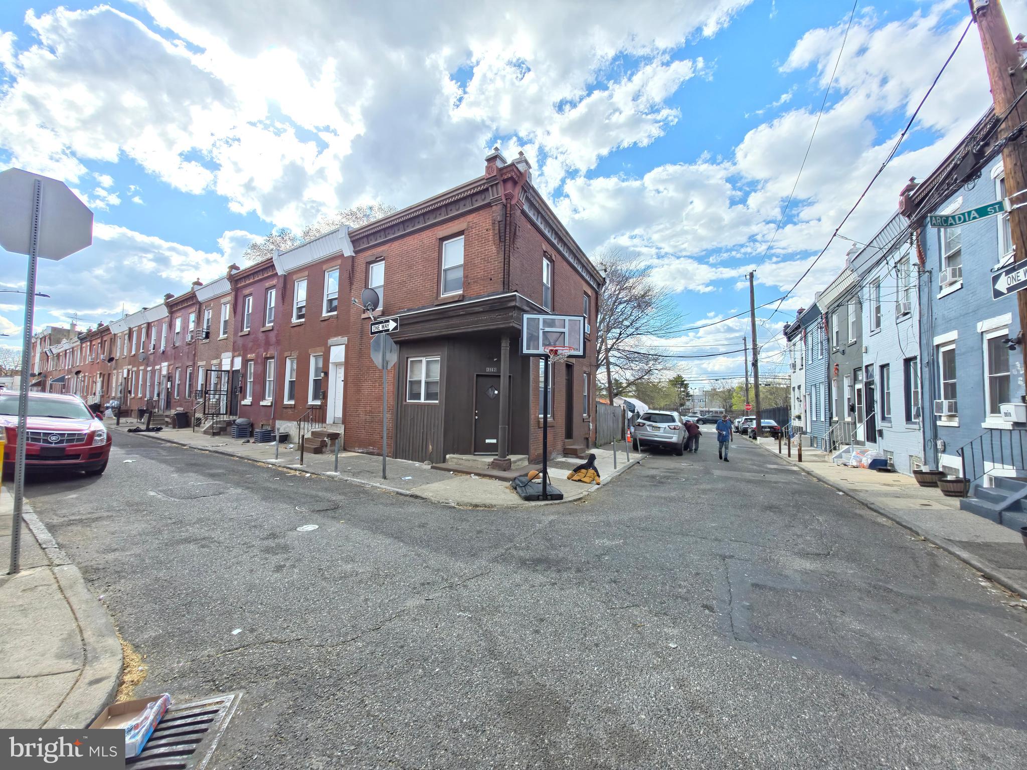 End of the Row with an extra piece of Land that runs from Arcadia St to Frankford Ave (See Photo). New Electrical Panel, New Water Heater, Brand New Chimney. Currently rented at $1,200 a month.