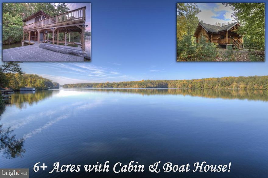 Amazing 6+ Acre Deep-Water Front Property Across Cove from Lake Anna State Park! UNPARALLELED VIEWS! Secluded Canadian Douglas Fir Cabin features 10-16 inch Diameter Hand-Scribed Logs, Wooded Lot, 2-level Composite Deck Boat House w/Elect Lift & Screened Pavilion. Well & Septic In Place. One bedrm, full bath, Granite/Stainless Kitchen, Carlisle Wide-Plank Cherry Floors, Huge Porch!