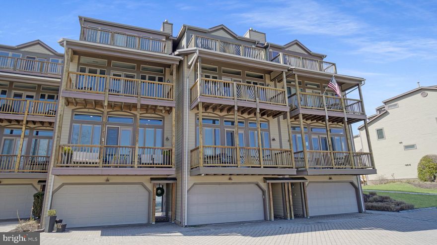 Nestled in the gated waterfront condo community of Chesapeake Harbor, this home offers an array of resort-style amenities, including two pools, a private beach, two fishing piers, kayak storage, jogging paths, a gym, a marina, tennis and pickleball courts, and an on-site waterfront restaurant. Inside, you'll find a spacious primary bedroom featuring a cozy reading nook, a large walk-in closet, new carpet, and access to a private deck. The updated primary bathroom boasts a soaking tub and a separate shower. The open loft, complete with a closet and hardwood floors, offers versatility as a home office or can easily be used as a second bedroom. The living room features soaring ceilings, a gas fireplace, hardwood floors, and a wall of windows with a French door leading to a serene deck—all showcasing stunning water views of the marina and bay. The generous kitchen is equipped with updated stainless steel appliances, while the two-car garage, along with additional crawl space, provides ample storage. Additionally, the HVAC system and hot water heater were recently replaced. Conveniently located near public transportation and major commuter routes, this home offers easy access to downtown Annapolis, NSA/Fort Meade, Washington, D.C., Baltimore City, shopping, and recreational activities. Professional photos will be completed the first week of March.