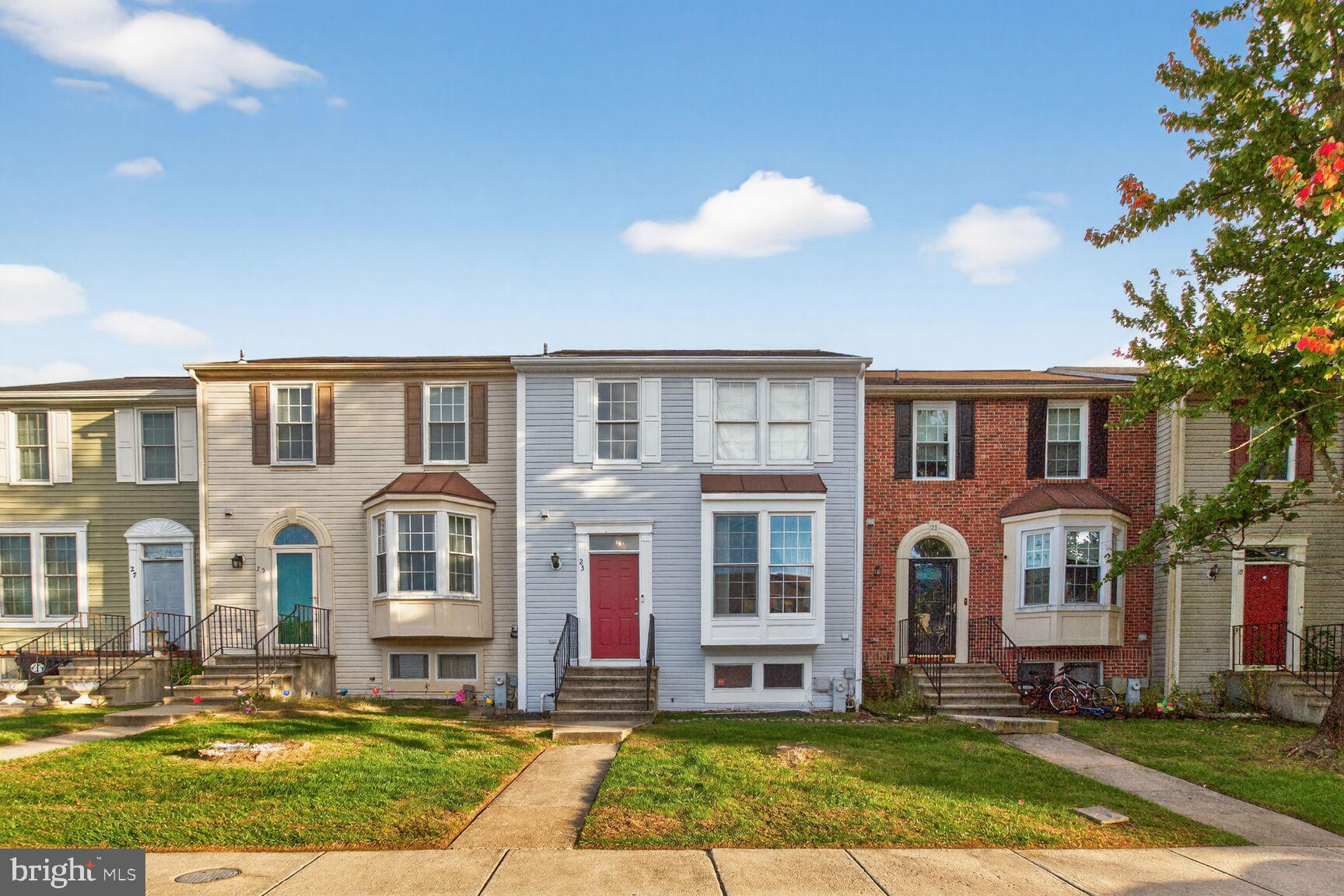 Eligible for special financing. Available through FNB's Homeownership — $5,000 toward closing costs plus an additional $7,000 to reduce your down payment or expenses (no repayment required if conditions are met).
Low down payment options starting at 1.63%
🏡 Beautifully Updated 3-Bedroom Townhome in the Desirable Fairbrook Community!
Welcome to 23 Rocky Brook Ct, a move-in-ready Colonial-style townhome offering the perfect blend of comfort, style, and modern upgrades — all in the sought-after Fairbrook neighborhood of Baltimore County!
Step inside to discover a bright and inviting main level featuring spacious living and dining areas, fresh paint, and a convenient half bath. The heart of the home — the fully renovated kitchen (2023) — boasts new appliances, modern cabinetry, and updated finishes, perfect for cooking and entertaining in style.
Upstairs, you’ll find three comfortable bedrooms and a full bath, providing plenty of space for family or guests. The fully finished basement offers flexible living space ideal for a family room, home office, or gym — complete with brand-new carpet on the basement and staircases for a fresh, cozy feel.
Enjoy outdoor living with a newly landscaped backyard, perfect for relaxing or weekend BBQs. Major system updates provide peace of mind, including HVAC (2016), Water Heater (2018), and Washer & Dryer (2017).