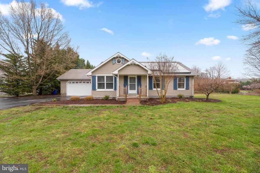 Turn Key Rancher in Centreville! 3 bedroom, 2 bathroom updated home with 2 car garage and large, flat, fenced in yard!  Updated home ready for new owners.   Great deck for enjoying spring weather. Adorable storage shed.  Leased solar panels keep utility costs low! View the virtual tour here!  https://my.matterport.com/show/?m=X79YmHpg4TA&brand=0