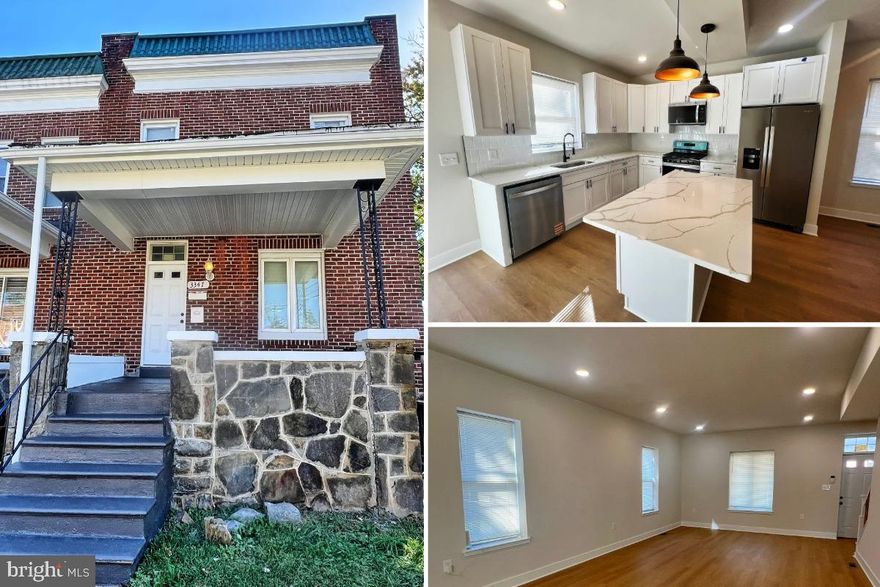 Beautifully renovated from top-to-bottom, very unique house with an addition and a garage, situated on a corner lot. Featuring 4 bedrooms 3 full baths. Boasting an open concept floorplan w/ gourmet kitchen. New baths w/ masterful tile work. Gleaming, new floors throughout. Fully finished basement w/ club room, separate entrance, bedroom and oversized full bath. Fenced in back yard and a garage. All new! MUST SEE!
