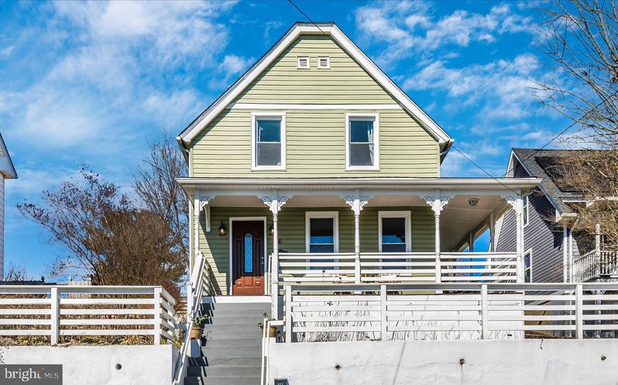 Prepare to be enchanted by this fully renovated turn-of-the-century cheerful home….you’ll feel like you’re on top of the world or maybe even on vacation as you sit on your front porch and look out for miles! Enter this bright, open sun, sun-filled living area…fresh paint and fully renovated yet oozing with charm and morsels of yesteryear. The sparkling new kitchen opens to a gorgeous garden, packed with perennials, paths, and patios, and also, out to the side porch…slip out for a relaxing cup of coffee or glass of wine. Right off the dining area is a full bath and 1st level bedroom, office, playroom, or den…Upstairs is even more delightful, featuring 3 Bedrooms, one with a covered portico out to the garden…fabulous light and views from every room. The large unfinished basement is tight and clean—a Whole Home Water Filtration System & Water Softener System and a 1.5-year-old HVAC and Hot Water Heater. Stroll down to parks, bike shops, bakeries, and breweries a few blocks away. Brunswick gets more vibrant every day! Catch the MARC commuter train from Historic Brunswick Station. Like to kayak, bike, or hike?… Nature's playground is a skipping stone away! Scenic Potomac River and C&O canal can be part of your daily life!