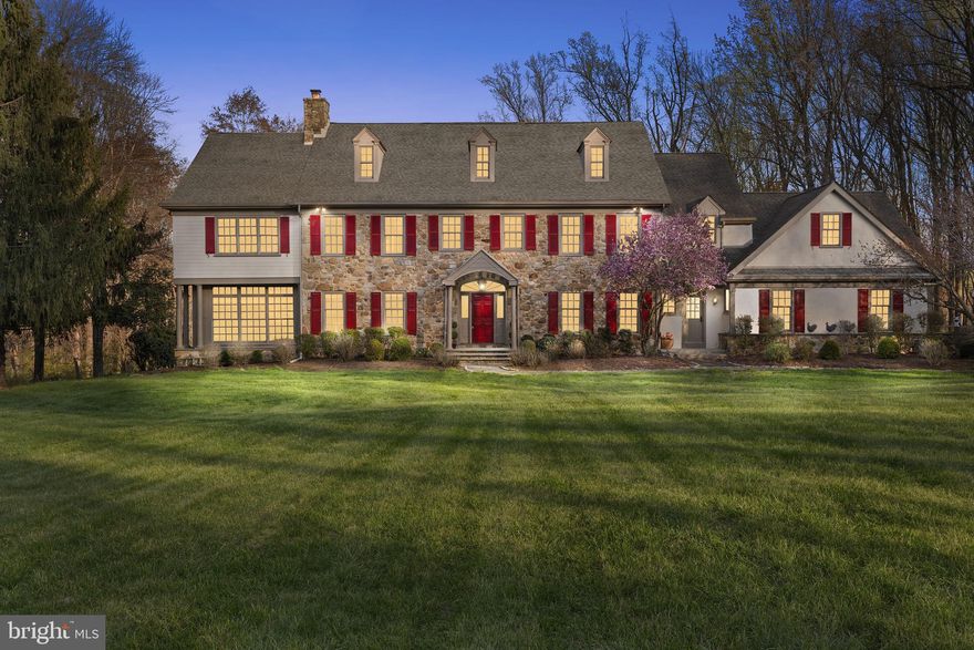 Welcome to your dream estate home at 1415 Hark A Way Road in beautiful Chester Springs. This exquisite custom-built John Diament executive estate house offers a blend of luxury, incredible privacy, and comfort across its expansive 8,347 square feet of living space. With five spacious bedrooms and five and two half bathrooms, this home is designed to accommodate both family living and entertaining on a grand scale.

As you enter the home, you are greeted by a grand foyer that sets the tone for the elegance found throughout. The formal dining room is perfect for hosting gatherings, while the formal living room is adorned with a custom wainscotting and crown molding, creating a warm and inviting atmosphere. The gourmet kitchen caters to all culinary needs with its six-burner gas range, ample amounts of custom cabinetry storage, two dishwashers, two ovens, and the list goes on. The family room is a sight to behold, with its cathedral ceilings, built-in luxury shelving, cozy fireplace, and ample amounts of natural light with clear view of the pool from the giant windows. A private office or first floor bedroom is also found tucked away adjacent to the family room, along with a full bathroom for convenience. For relaxation and wellness, the home features a luxurious spa, an ideal retreat after a long day. A powder room and mudroom leading into the three-car garage complete the experience of the first level. Additionally, entertainment options abound with a wet bar and a finished basement that offers additional flexible space. The finished basement also leads out directly onto the pool perimeter, enhancing its ease of use. An additional bathroom is also found in the finished basement, along with tons of storage space. 

Ascending the main staircase, each bedroom is equipped with ample closet space, including walk-in closets that provide ample storage solutions. The spacious master suite offers a tray ceiling, huge his and her closets with built-in solid wood cabinetry, a gorgeously upgraded en-suite bathroom, and a private office, sitting area, or nursery separated by French doors. The other three bedrooms are each spacious on their own, and all offer private access to their own full bathrooms. A laundry room is also found on the second level for an added bit of convenience.

Set on an expansive lot that is over 10 acres, this home offers privacy and tranquility in a coveted location. The backyard offers a complete private oasis experience, with an in-ground pool, ample amounts of usable space, and a long private driveway with plenty of parking. Aside the home is a 3-stall barn with its own paddock, with a workshop, tack room, and a second storage level. An industrial whole-house generator ensures daily life will never be interrupted by any power outages. 

Experience refined living in a home that truly has it all.