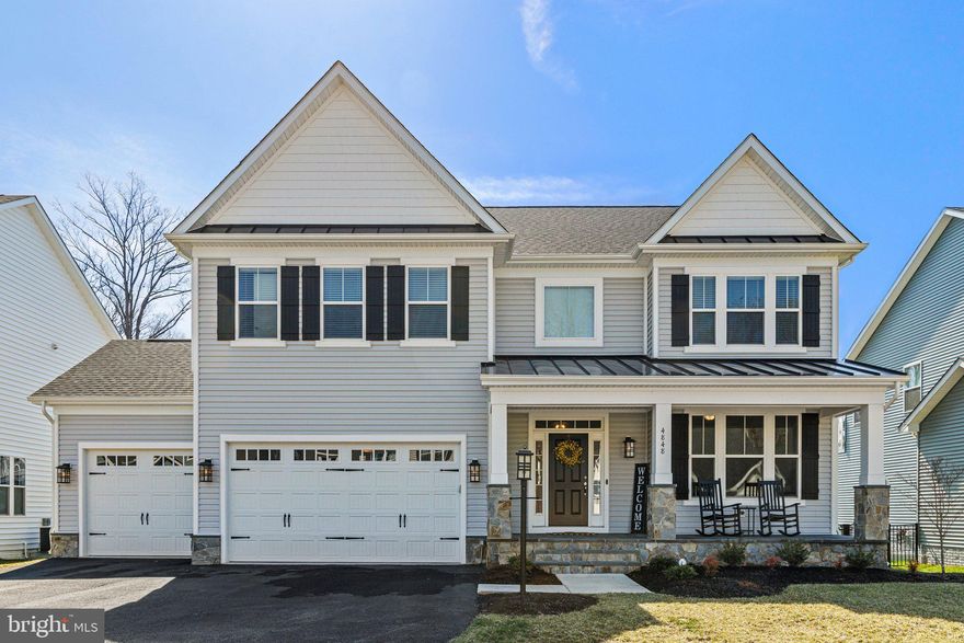 Less than 1 year old beautiful home in desired Brookside neighborhood with water views!  No need to wait for new construction!  Lakeside Homes builder Ashby 2 model. This 4BR/4.5BA home has all you're looking for.  The main level includes the large eat in kitchen with granite countertops and stainless steel appliances, hardwood flooring throughout the main level, bump out sunroom, stone fireplace with built in shelves, mudroom off the garage, half bath and a large office.  Upstairs is highlighted by the oversized Master Bedroom with two large walk-in closets and a tiled bathroom with two vanities, a stand up shower and additional bathtub.  Also off of the master is a second level balcony with beautiful sunrise views over the lake!  Additionally upstairs there are 3 large bedrooms.  Two bedrooms are connected with a Jack and Jill bathroom.  The third bedroom is a princess suite with its own bathroom with stand up shower.  Upstairs level laundry rounds out the upper level.  The basement is partially finished with a large finished rec area, an additional bonus room and full bath.  Ample storage in the rest of the basement which is currently a game room but has unlimited possibilities.  Outside includes a large stone covered porch, a third car garage, deck, and fenced in yard with gate access to common area.  Yes you can fish right out of your back gate! Quiet road leading to cul-de-sac, take a walk down the side walk to see the park like setting of "The Point", perfect for dog walks or taking in all mother nature has to offer.  You do not want to miss this one!  Agent owned