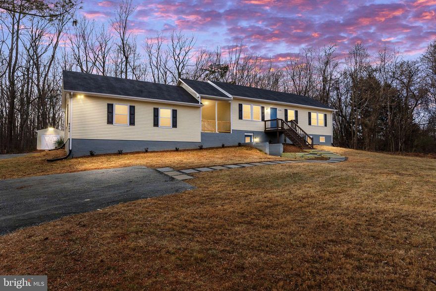 IMPROVEMENTS DONE! Spacious 4 bedroom 3 bathroom home with oversized garage and workshops on over and acre just off Route 29 approximately 10 minute away from Culpeper Virginia.   Seller added parking in front with walkway to bother lower and upper level entrances.  4th bedroom with walk-in closet or Home Office added to lower level.   Enjoy the comfort on the covered outdoor open-air porch that connects to the oversized garage.  2 attic storage areas; 1 over the garage and 1 over the main house and 2 outside sheds on over an acre.  Many NEW updates include appliances, light fixtures, bathrooms, flooring, new windows and more! Plenty of room for entertaining,  a growing Family or to expand a home based business.  Conveniently located in Culpeper County.  Just a short 5-mile drive to the heart of the Town of Culpeper, offering easy access to shopping, dining, and amenities.  Don’t miss out on this amazing opportunity!