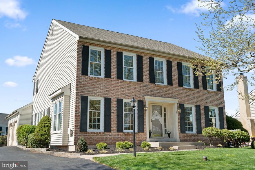 Don’t miss out on this beautiful 4 bedroom / 2.1 bathroom  brick front colonial in the popular Charlestowne Neighborhood in Towamencin Township, North Penn Schools. As you enter the home, you will appreciate the refinished hardwood floors running throughout the main level.  The main floor offers the beautiful kitchen with white cabinets, center island, tile backsplash, stainless steel appliances, recessed lighting and breakfast area. The kitchen flows into the spacious family room with more hardwood flooring, brick raised hearth gas fireplace, upgraded trim work, wainscoting, chair rail, crown molding and French door the rear deck. The main floor also offers the formal dining room & formal living room both with fresh neutral paint, upgraded trim and full-length windows for plenty of natural lighting.  The 2nd level offers brand new neutral carpets throughout, three spacious guest bedrooms, updated hall bathroom w/ double vanities and the luxury primary suite. The primary suite offers a custom-built headboard, new carpeting, dressing area, double closets and the luxury bath including double vanities, soaking tub & separate shower. The finished basement offers the large family room area with upgraded flooring, and separate bonus room that would make a great home office or exercise room. The basement also includes a large storage room & workshop area.  You will absolutely love outdoor living space this home offers with the composite deck, grilling area and inground pool & fenced in yard.  This outdoor space offers plenty of room the play & entertain.  Other upgrades to this home include: updated HVAC system, new pool liner(2023) new fenced in yard (2024), resurfaced driveway(2024) refinished hardwood floors, brand new carpeting etc.  As an added bonus this home is located just three minutes from General Nash Elementary school and is conveniently located just two minutes from the North East Extension of the Pennsylvania Turnpike w/ easy access to the Leigh Valley, King of Prussia and Philadelphia. This home also located five minutes from historic Skippack Village with lots of wonderful antique shops and fine dining.
