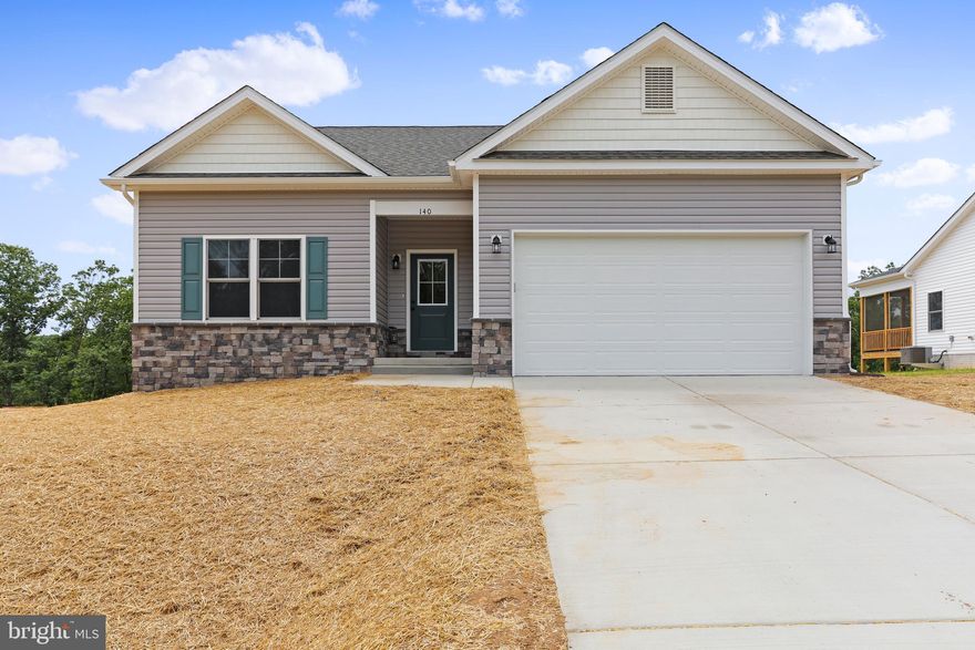 Have you been dreaming of a home that offers one-level living? Perhaps you have been strategizing to make a plan to retire in place. Warfield Homes Inc. has been building custom homes in the Northern Shenandoah Valley for over 25 years. You'll love the openness of the floor plan, the 9' ceilings & the luxury vinyl plank flooring. The kitchen is beautifully finished with soft close cabinets, stainless steel appliances & upgraded countertops. The primary suite features an enormous walk-in closet, dual sinks & a custom shower with floor to ceiling tile. A $2,000 closing cost credit is available with the use of the builder's preferred lender. The completion time frame is approximately 120 days from the issuance of the county building permit.