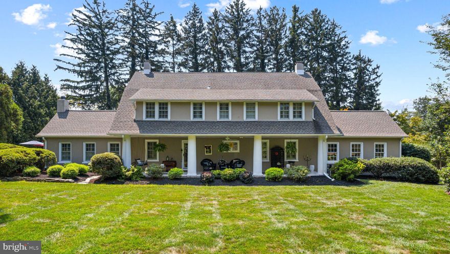 Fall in love with 2116 N. Crescent Blvd, the original estate farmhouse in historic and sought after Delavue Manor that was featured in Bucks County magazine.  Situated on a gorgeous .65 acre premium corner property, this extraordinary manor home is the you have been waiting for... all the unique charm and character of an older home updated with all the modern luxuries you love.  Begin with the elegant yet cozy covered front porch which instantly invites you to sit down on a porch swing for a good long visit with your favorite cup of coffee or cocktail.  Inside, classic old world design abounds with arched cased doorways, gleaming hardwood and slate floors, exceptional custom millwork, and plaster walls that bear witness to a bygone era of American craftsmanship at its finest.  Pair these features with a thoughtfully renovated kitchen, remodeled baths, zoned HVAC, central air and modernized mechanical systems, plantation shutters throughout and seamless indoor to outdoor flow to a private yard perfect for relaxing and entertaining.  This home has it all! The living room, centered around custom bookcases and a brick gas fireplace, welcomes you to stay awhile and visit with family and friends.  Enjoy entertaining? The bright and airy formal dining room provides the perfect backdrop for memorable gatherings large or small.  In the warmer seasons, French doors lead your guests outdoors to the secluded backyard oasis featuring a striking concrete saltwater pool surrounded by a cut stone patio, gazebo and side yard with fire pit area. If you love to cook, the center island gourmet kitchen will be your happy place.  Recently remodeled by Sycamore Kitchens, this space features furniture grade cabinetry, custom back lit glass doors, stunning quartz island with breakfast bar, tile backsplash, under cabinet and pendant lighting, upgraded stainless and wood paneled appliances including Sub Zero refrigerator and wine cooler, Miele double oven, induction cooktop, a convenient pantry, and a fabulous historic  stone cooking fireplace. The adjacent cozy sunroom could serve as a dining area, office, game room, or ideal place to curl up with a great book. Throw open the French doors and invite the outdoors in - this open floor plan creates the perfect flow.  The stylish powder room and laundry area complete the 1st floor.  Follow a beautiful vintage 1920's hardwood staircase with custom wrought iron railing to 3 bedrooms and 2 full baths. The primary bedroom boasts an ensuite bath with travertine tile, glassed tub/shower, dual vanities and a walk-in closet. Two other spacious bedrooms share a fully updated bath with large glass enclosed tile shower and radiant heated floor.  The 3rd floor adds wonderful flexibility with a 4th bedroom, a spacious sitting room, in-home office or playroom, and a full bath with shower.  Looking for extra storage?  The unf. basement and oversized garage will check that box.  Notable upgrades include 2-zone high velocity A/C (2007), 3-zone gas hot water heat, new roof (2019-2022) and many more.  Enjoy easy commuting to Philly and Princeton/Hopewell via I-295, King of Prussia via PA Turnpike, and NYC via local trains, and walk to quaint downtown Yardley shopping and eateries, the Delaware Canal tow path, and the Lower Makefield Township recreation complex. Don't miss this rare opportunity to own one of Yardley's most memorable homes!  Come take a peek and make it your own...