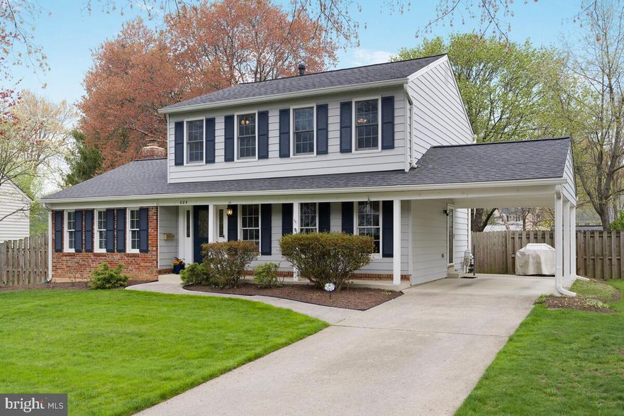 Welcome to 805 Duke Street in sought after College Gardens. This delightful colonial is sited on a quiet tree-lined street with sidewalks and is conveniently located near the schools, parks, ballfields and the Rockville Town Center, Metro/MARC and I270.  This center hall colonial has been meticulously maintained both inside and out! Enjoy the wonderful floor plan with Kitchen opening to Family room with custom built-ins and wood burning fireplace. Sliding doors open to spacious deck overlooking large fenced landscaped backyard with shed.  Large Living Room and separate Dining room are perfect for entertaining plus a first floor Office. Upper Level features 3 Bedroom with updated bathrooms. Large finished lower level newly carpeted with recreation room (freshly painted) and bonus room with wet bar and full bath. This house has it all.. must see!