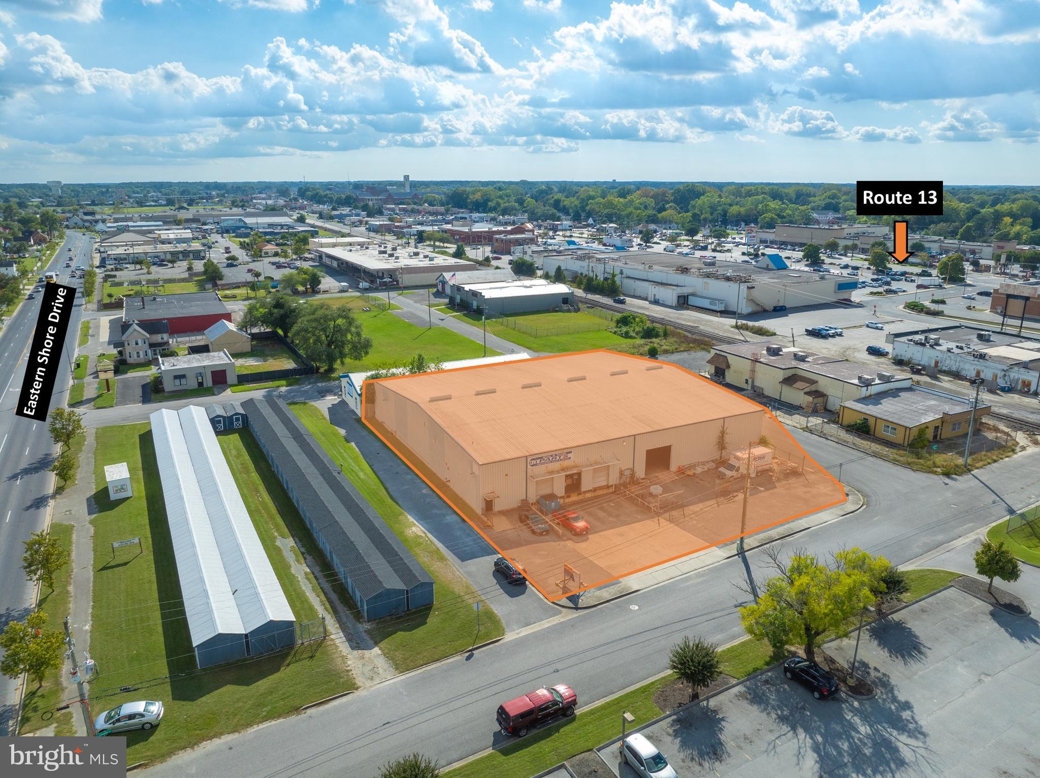 18,720 SF of General Commercial zoned warehouse/distribution space available in Salisbury, Maryland. Warehouse contains 500 SF of office space consisting of a small showroom/waiting area, 2 front sales counters, reception partition, 2 private offices, and men's and women's restrooms. The office has central HVAC. The property has 2 natural gas fired heaters in the warehouse, along with a 14 foot drive in door, as well as 3 loading docks. Ceilings run 20-24 feet. Property is sprinklered. LED lighting throughout the building. Fenced in yard for storage, mezzanine storage above the office space. For Sale at $800,000 or lease at $5.00 per sq.ft.