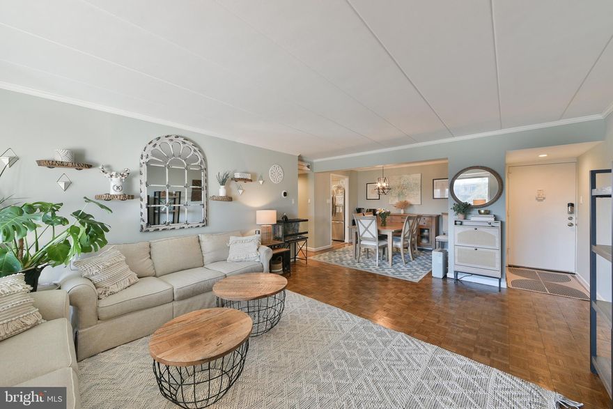 Welcome to unit 707 in the West Building of the highly reputable Beaver Hill Condominiums! This two bedroom, two full bath CORNER UNIT has been beautifully updated and well kept, ready for its new owner! Enter through the front door into the wonderfully bright and spacious living room with sliding doors out to your private balcony overlooking the tree lined pool area. The dining room has ample room for a 6 seat table and is right off the kitchen which boasts updated cabinets, countertops and a lovely blue subway tile backsplash. Down the hall you will find the first full bath and two massive bedrooms. The master offers a walk-in closet and on suite full bath. This condominium also features crown molding throughout and ample closet space, plus it is filled with big windows allowing it to feel bright and airy all year long. The owner also added a SOUNDPROOF wall to the adjoining condo wall, no need to worry about neighbors hearing or making noise in this place! Additional features include; front entrance doorman and elevator; on-site management and maintenance; parking on private lot and garage space. Access to the fitness center and pool is available with an extra fee. The condo fee includes all utilities (water, electricity, gas, trash, and sewer)! Located in the Jenkintown School district and across the street from Jenkintown Train Station. No Pets. If care-free living is what you are after, you have found your match! Come check out this one of a kind condo and see for yourself!