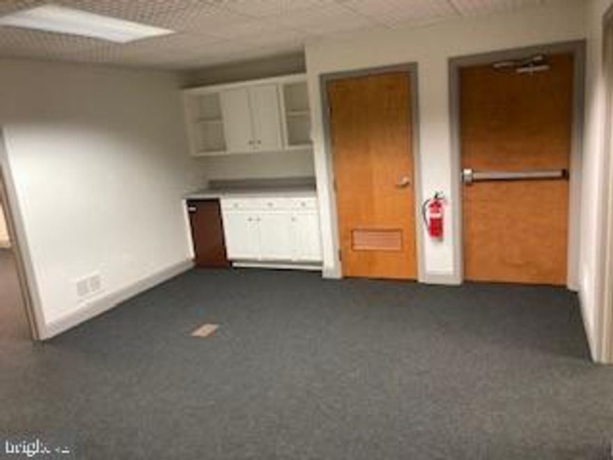 Former Home Builder office. Lots of upgrades: Solid core-stained doors, tegular ceiling tiles, egg crate light diffusers, oversize wood baseboard. Newly painted, new carpet, fresh and ready! Agent is Owner.