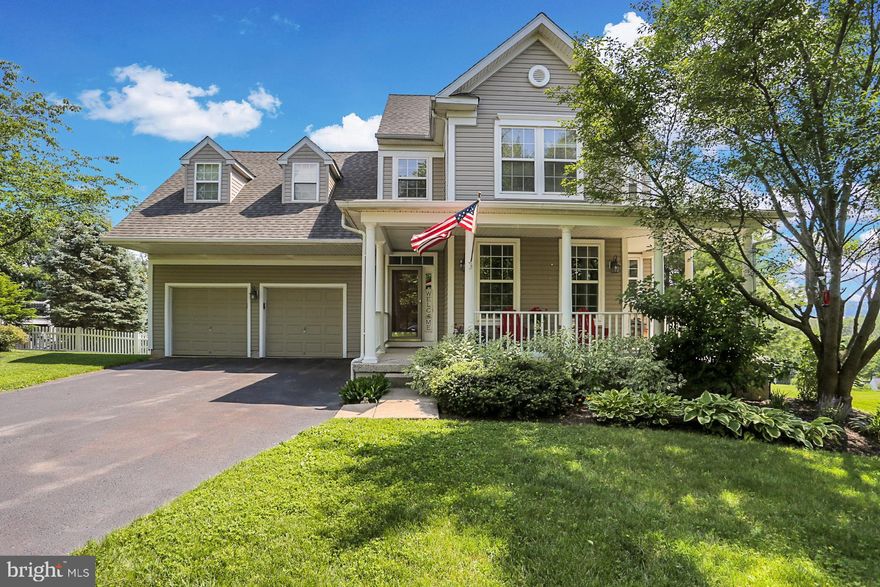 Arguably the best location in the desirable Ridglea community, this wonderful home is ready to move into! This seemingly secluded community is close and convenient to everything! As you enter from the large, comfortable covered front porch, you’ll be taken by the welcoming, open floorplan featuring a formal dining room, a large country kitchen with pantry, and plenty of space to work, a bright and sunny breakfast area opening to a spacious living room with vaulted ceilings, and wood-burning fireplace. Sliders from the living room lead to the deck and its amazing views! There also a convenient main level powder room in the hall, and a first floor laundry room off the 2-car garage entrance. The second floor features a spacious primary bedroom suite with built-in window seats, walk-in closet, plus additional closet, and a private full bath with soaking tub! Three additional generous bedrooms with great closet space and a full hall bathroom complete this level. The lower level offers an unfinished full walk-out basement with 9’ ceiling height just waiting for your imagination and finishing touches. The basement has roughed in plumbing in case you wanted to add a bath to the lower level. Located in award winning Owen J Roberts Schools District, this home is one you definitely must see!