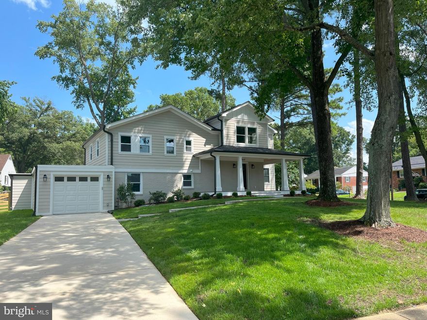 Don't miss your opportunity for like-new construction in sought after Waynewood.  Thoughtfully designed with all of the bells and whistles. Main level addition includes large great room with gas fireplace, separate dining area and chef's kitchen with large island and stainless appliances. Upstairs you will find three generous bedrooms (one ensuite) and 2 full bathrooms. Top level includes a family living space, laundry and spectacular primary suite with two walk-in closets, lux bath with soaking tub, large shower and double vanities. Lower level has the 5th bedroom, full bath and recreation room. Basement level offers space for storage, hobbies or exercise. Screened porch and 1 car garage too. Completion should be late June or July.