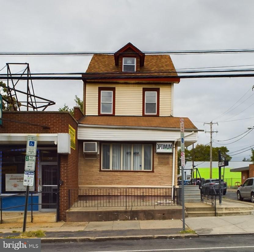 Fabulous investment opportunity in Olney! This unique corner property is located on the corner of Olney Ave and North Lawrence St, a short walk from 5th St commercial corridor. The 25ft frontage of the property and the aspect of it being a corner property affords maximum visibility. The first floor of the building is zoned for commercial use, and is currently configured for an office-use, and has central air-conditioning. The second floor of the building is a residential bi-level two-bedroom, one-bathroom apartment that is currently occupied. The garages are located on the rear of the property, with direct access from N Lawrence St. Reach out today to schedule your appointment!