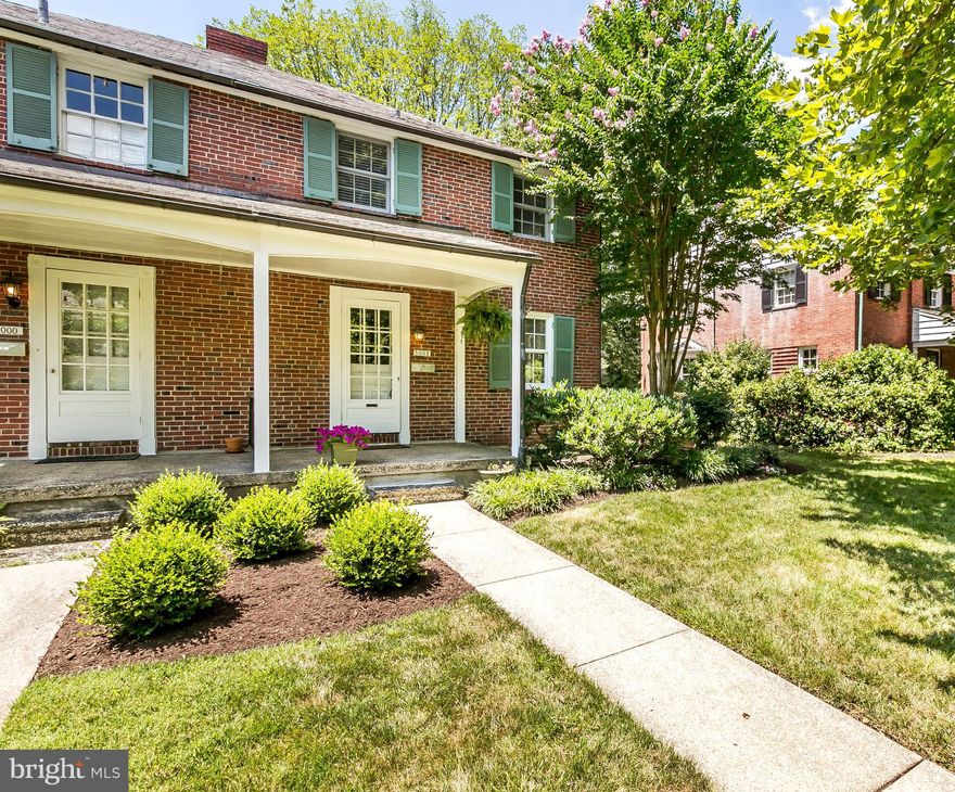 This charming semi-detached colonial is nestled on a tree-lined block just 3 blocks from the homeland lakes. It's just been freshly painted and new stainless steel appliances installed. It also boasts a recent new slate roof on the main house and a stone patio. The main level features a living room, large separate dining room and a fully-equipped kitchen with granite countertops. There's a lower level recreation room and a half bath. Some other things worth noting are the front porch, hardwood floors throughout, the lush professional landscaping, and the proximity to Belvedere Square.