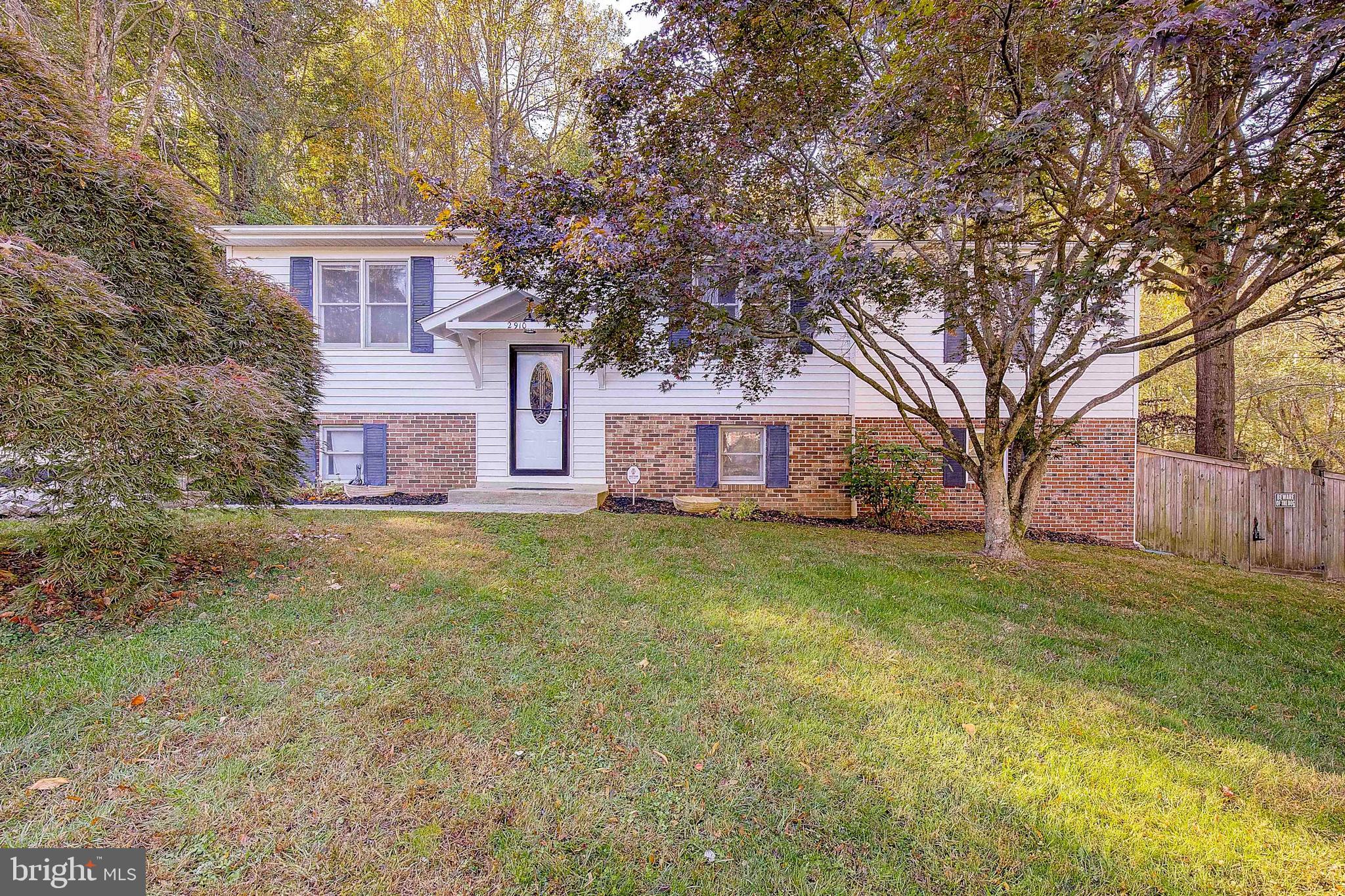 OPPORTUNITY OF A LIFETIME TO BUILD EQUITY IN YOUR HOME. And a HUGE PRICE IMPROVEMENT! With special financing available to get 100% financing keep your money in your pocket, update this home and increase your wealth and property value. Ask your lender about the Maryland Mortgage Program and how you can qualify for down payment/closing cost assistance! This home is solid as a rock and is larger than the typical split foyer in this area with a nice addition the sellers added a few years ago. Offering a ton of living space at 1312 of living space on each level (over 2600 sqft total) this is a great home for a growing family. On the mail level this home offers you 3 bedrooms, a large family room, dining room and eat-in kitchen. Fresh paint and new carpet on the mail level it makes this home a perfect option for your family. Step out of the sliding glass doors onto your deck and watch nature or drink your coffee. The patio off the workshop/porch adds an additional chill spot for summer days. Nice shed in the back of the yard good for storage. The large basement is a nice feature which gives you the option of a media room, storage and more and the basement is 75% completed. Super cozy and a full bathroom you can finish the basement room and make this home a 4 bedroom home with ease. Out the side slider on the lower level is a nice fenced area perfect for a dog run. The Newer Harman pellet stove makes it nice and toasty and reduces heating costs in the winter. HUGE yard backing to park land making this lot very private. Here is the other benefit the lot next door is also for sale (2914 Heather Ct) for $60,000 it is .5 acres and is offered with this sale for a total of $450,000. Public sewer will be put in in a few years so the lot next door will be a nice second lot for the new owner to hold onto, sell or build. This home is the perfect opportunity for you to grow wealth as you make upgrades you would want and like. Move in today and make improvements over time and watch your value soar! Motivated Sellers so take a look!