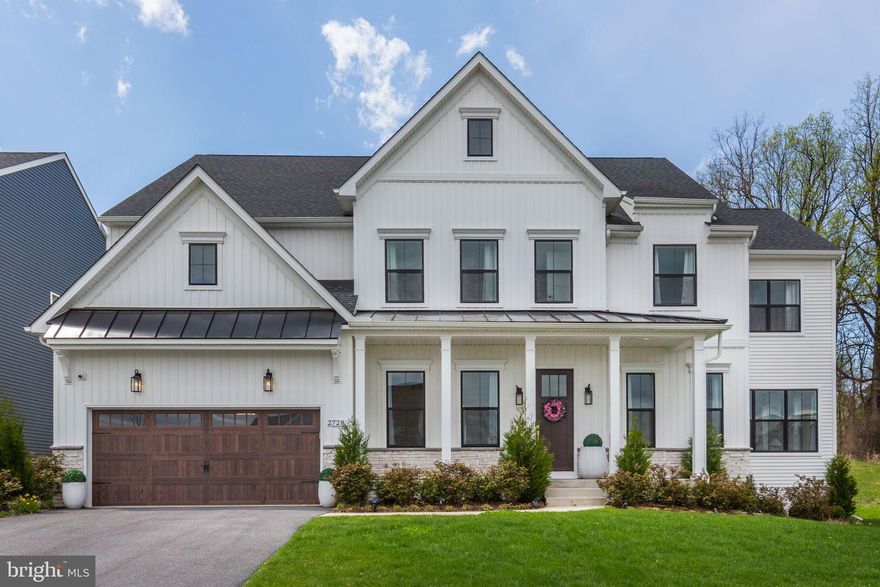 Exquisite 5BR, 4 full/2 half BA home in the sought-after Kellerton community, built in 2022 and thoughtfully crafted with upscale finishes and timeless elegance. Features include Restoration Hardware lighting, French moulding, custom built-ins, LVP flooring, and soaring ceilings filled with natural light. The gourmet kitchen is a showpiece with stone slab countertops that continues on seamlessly for the backsplash, an Italian-designed faucet, oversized waterfall island, double ovens, vented range hood, and full-size Electrolux fridge/freezer. A separate prep kitchen with wine storage, second sink, and walk-in pantry adds both convenience and charm. The main level offers open, airy living and dining spaces with designer detail throughout. The main floor also has a spacious study and sunroom. Upstairs, the luxurious primary suite includes a spa-like bath with soaking tub, oversized rainfall shower, dual vanities, and custom built-in closets. Four additional bedrooms, three full baths, and a laundry room complete the upper level. The lower level includes a finished rec room, one half bath, and TWO large unfinished areas in addition to the finished entertaining area. A composite deck offers a private outdoor space perfect for relaxing or hosting. Luxurious staging furniture is also available for purchase, should the buyer wish to keep the beautifully curated look. Enjoy community amenities such as a clubhouse, pool, fitness center, dog park, trails, and more—just minutes from downtown Frederick, MARC train, and commuter routes.