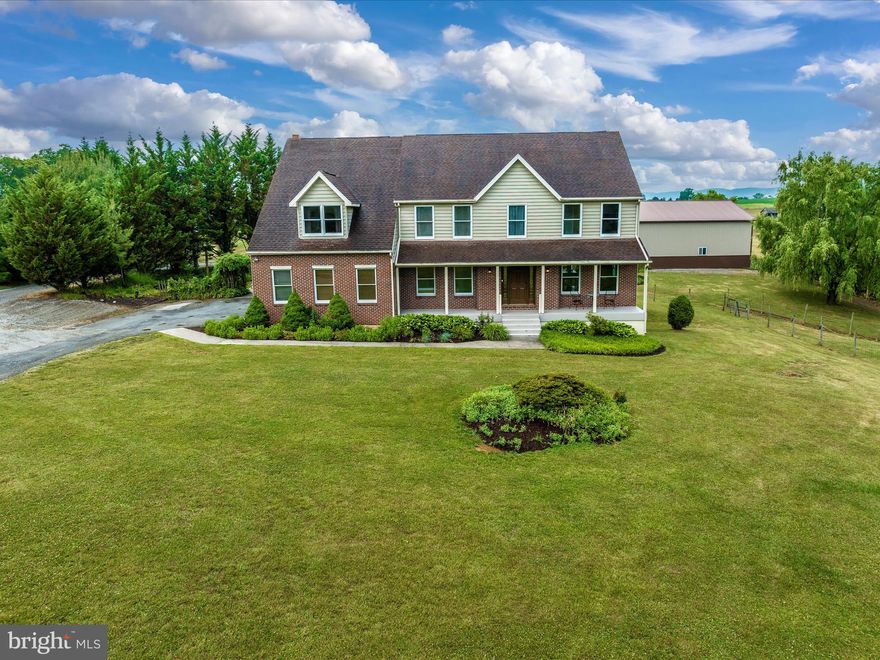 Middletown Schools! Nestled in the Middletown valley, this expansive, custom home provides the perfect balance of privacy and convenience - quiet, rural setting with panoramic views AND quick access to major commuter routes, recreation, schools, shopping and restaurants. Relax and enjoy the view from the covered front porch or from the rear screened porch, deck, or patio.  2+ acre lot includes a 40' x 80' Pole Barn with 17' ceiling and fenced area with poultry house.  View the online 3D tour and aerial photos for more details. Imagine the possibilities - no covenants, no HOA.